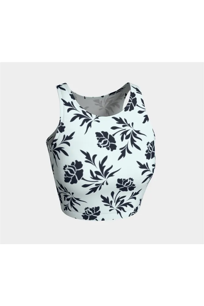 Floral Blue Athletic Top