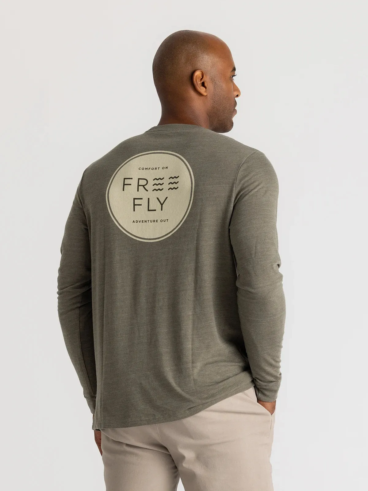 Free Fly Comfort On Long Sleeve - HEATHER FATIGUE