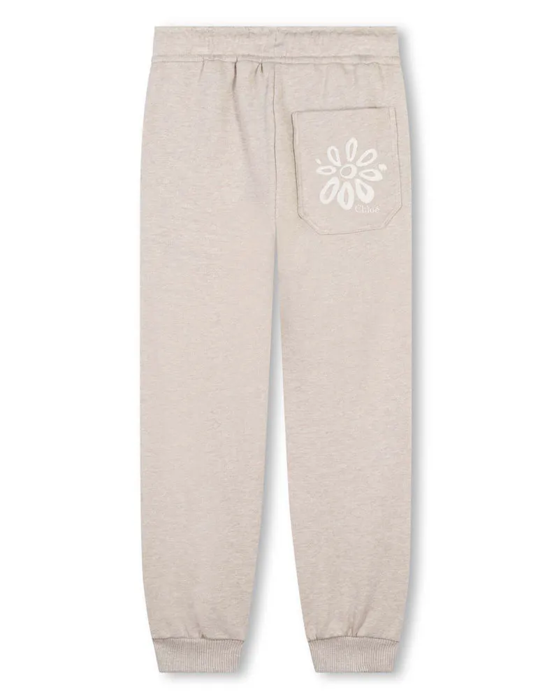 Girls Beige Track Pants