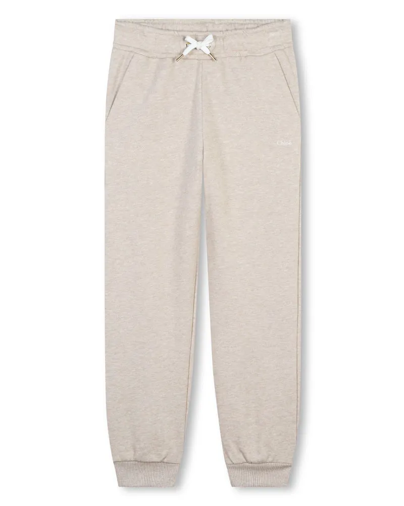 Girls Beige Track Pants