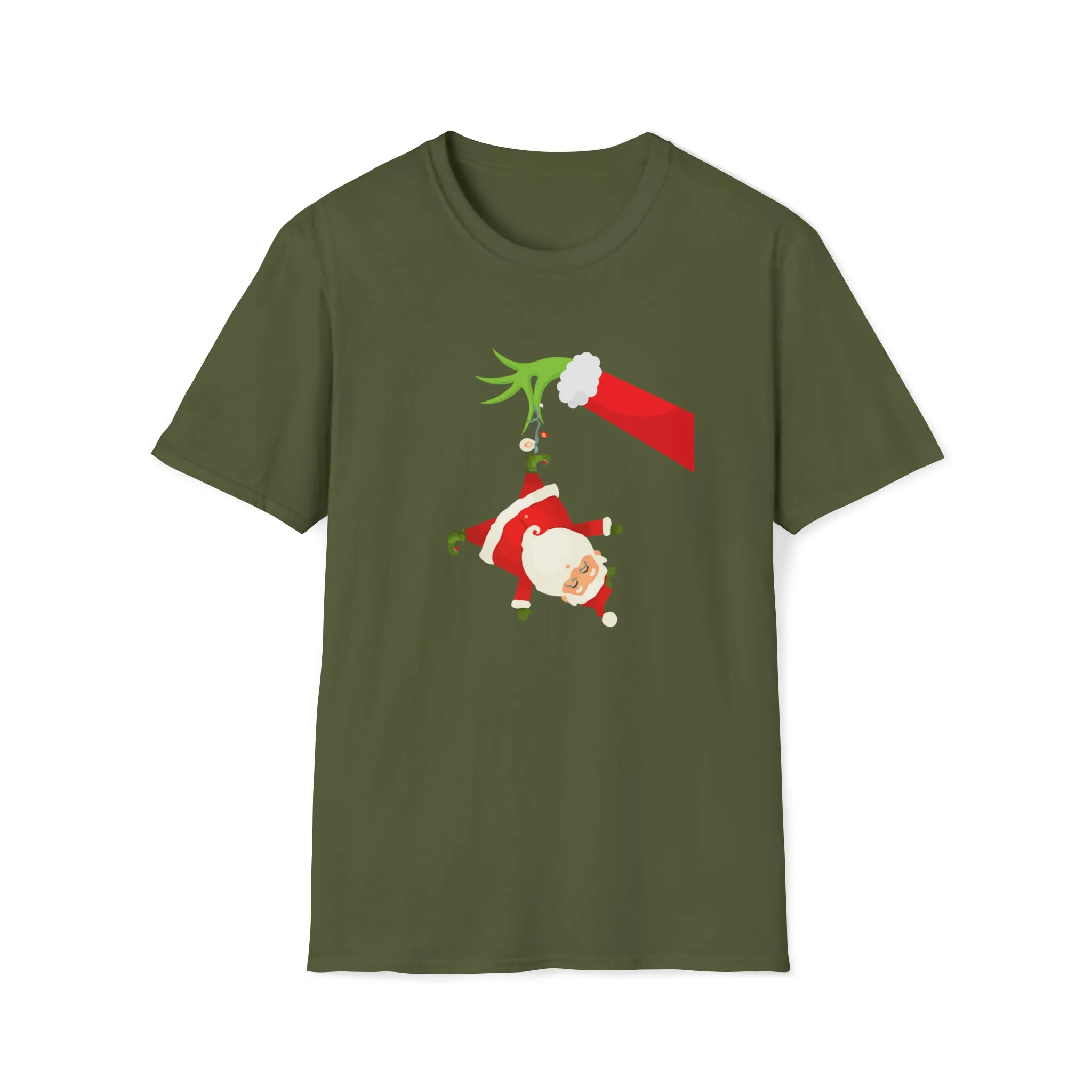 Grinch Santa Christmas Shirt, Xmas mom pajamas, Mother gift shirt, Mama Christmas gift Tee, Christmas Santa Tshirt,Christmas Party Shirt
