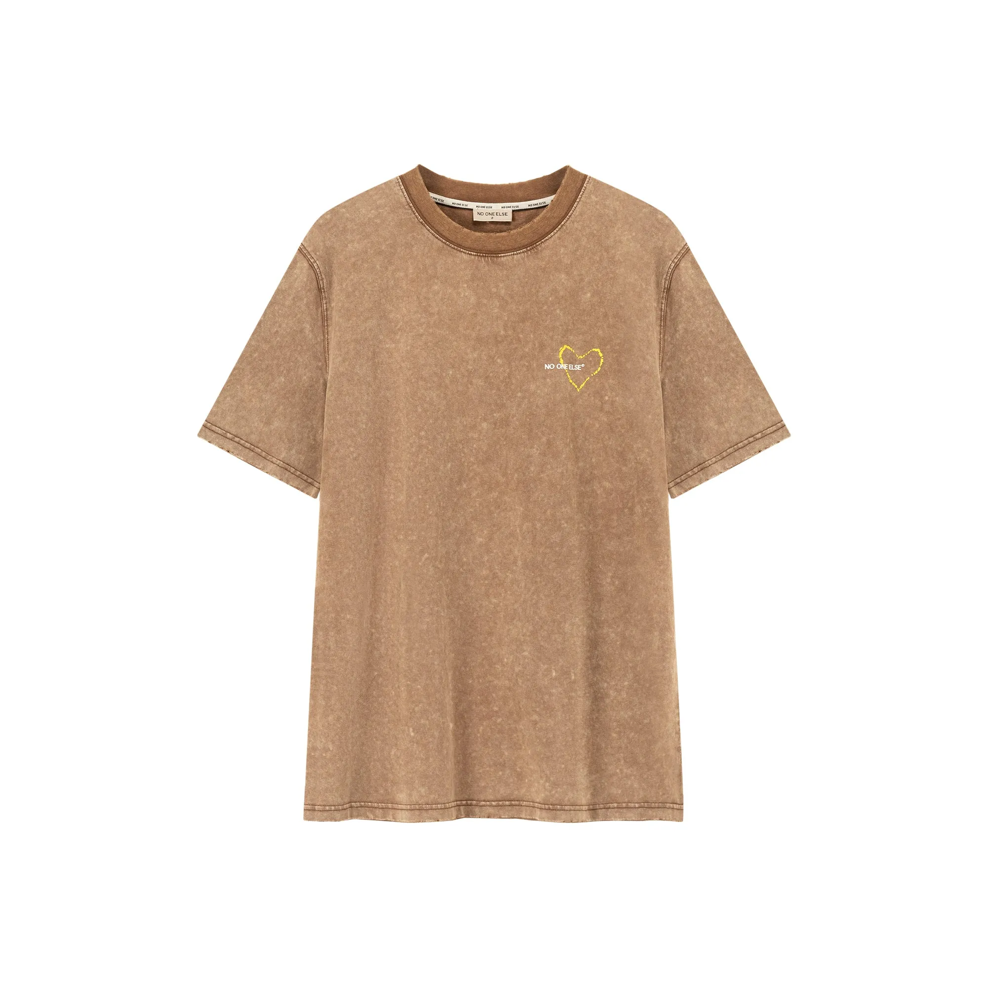 Heart Loose Fit Basic Short Sleeve T-Shirt