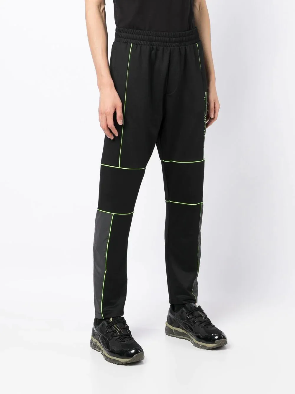 HUGO Contrast-trimmed track pants Black