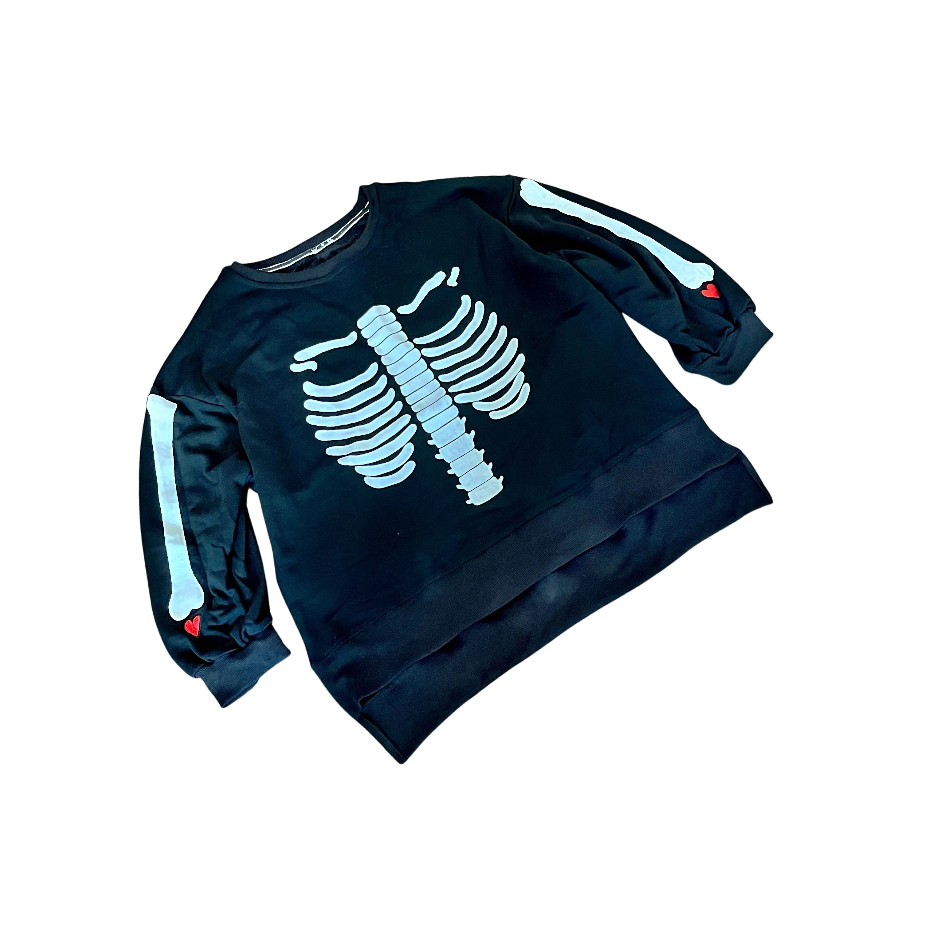 'Im A Skeleton" Painted Sweatshirt by Wren   Glory