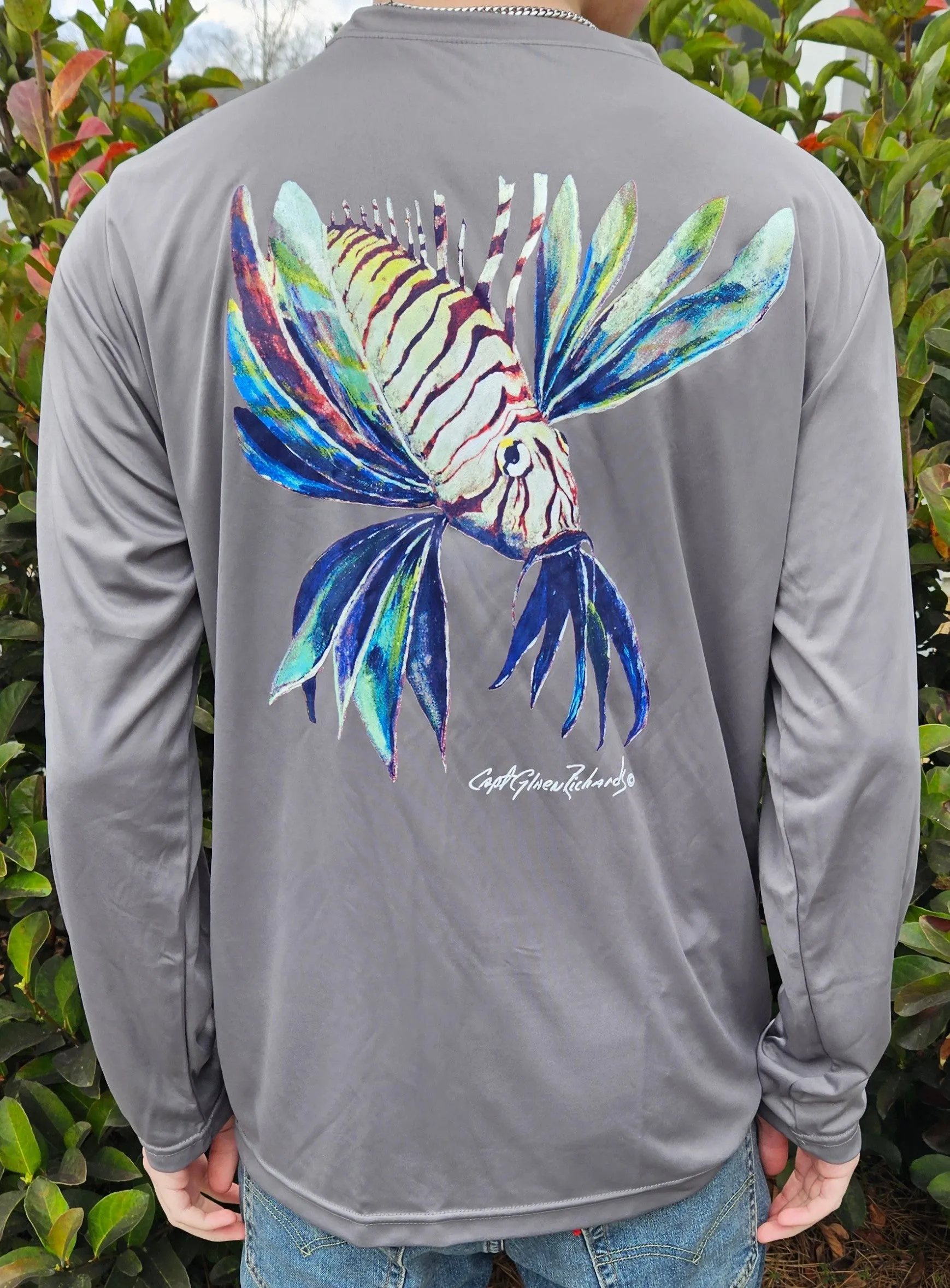 Lionfish Long Sleeve Quick Dry Crewneck T-Shirt