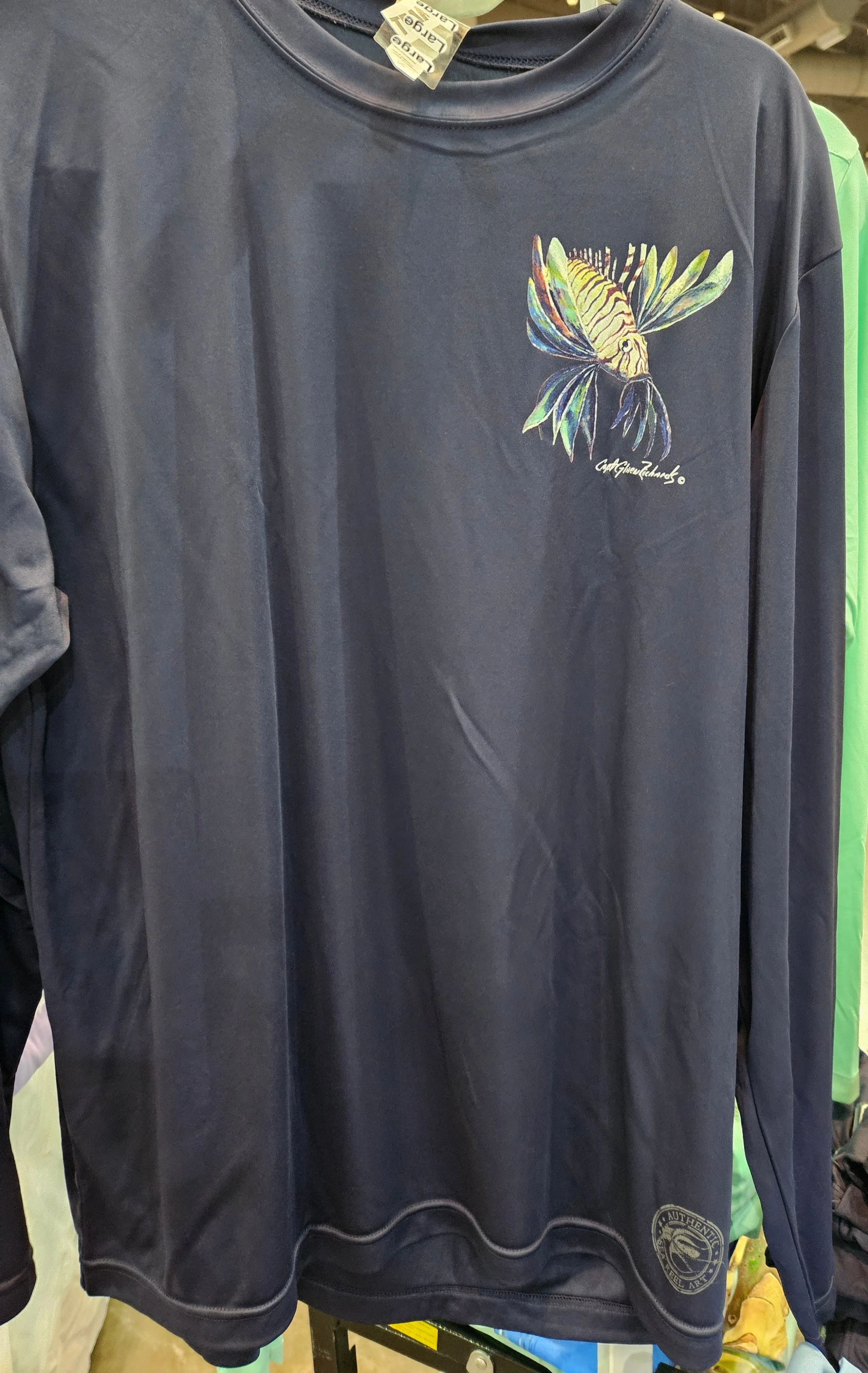 Lionfish Long Sleeve Quick Dry Crewneck T-Shirt