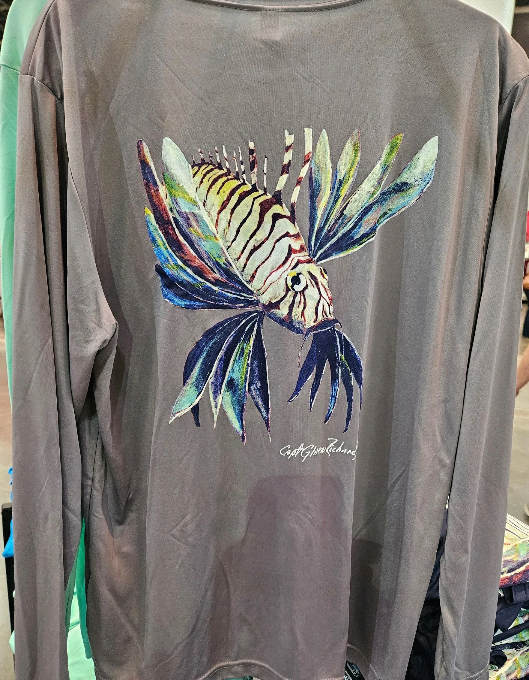 Lionfish Long Sleeve Quick Dry Crewneck T-Shirt
