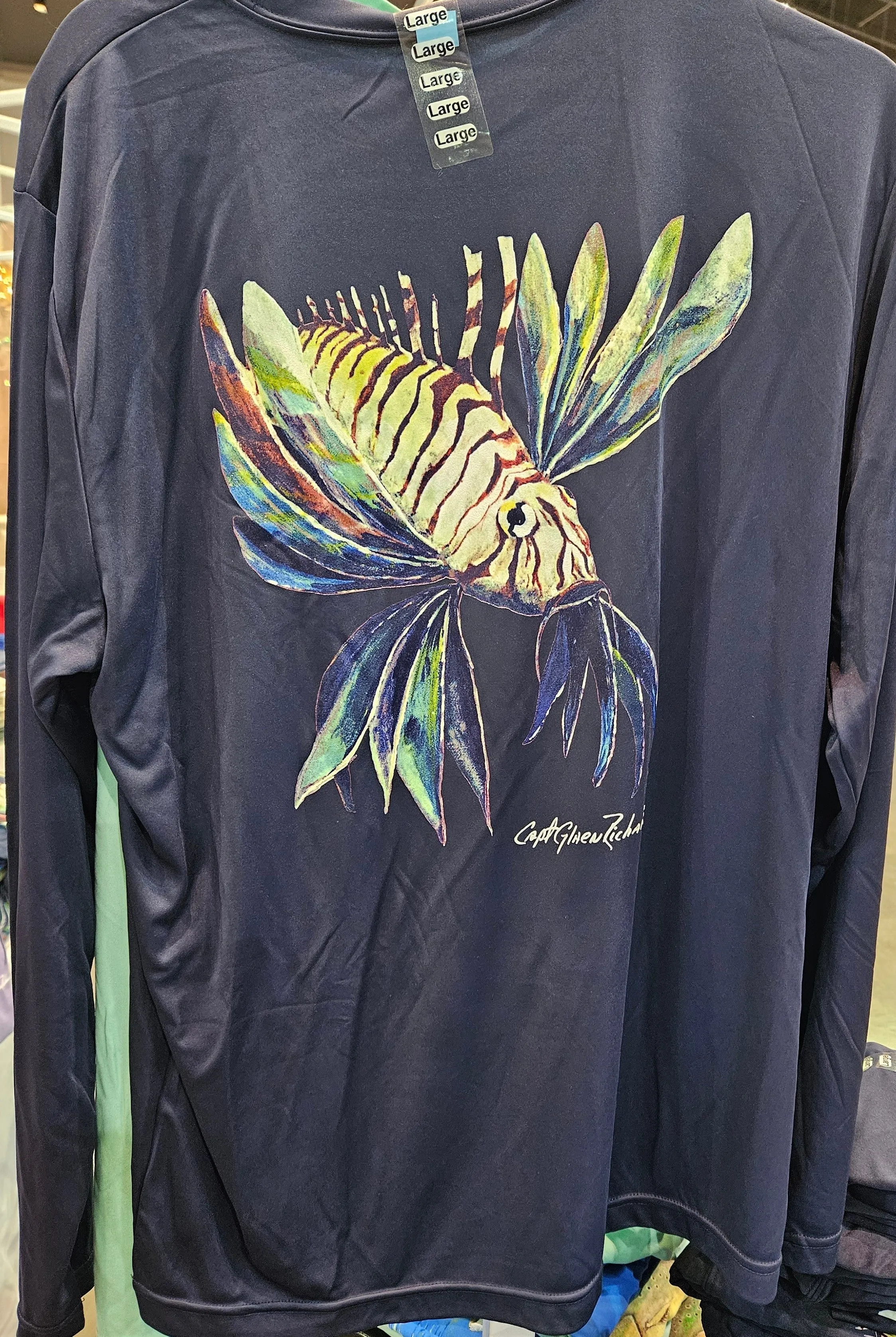 Lionfish Long Sleeve Quick Dry Crewneck T-Shirt