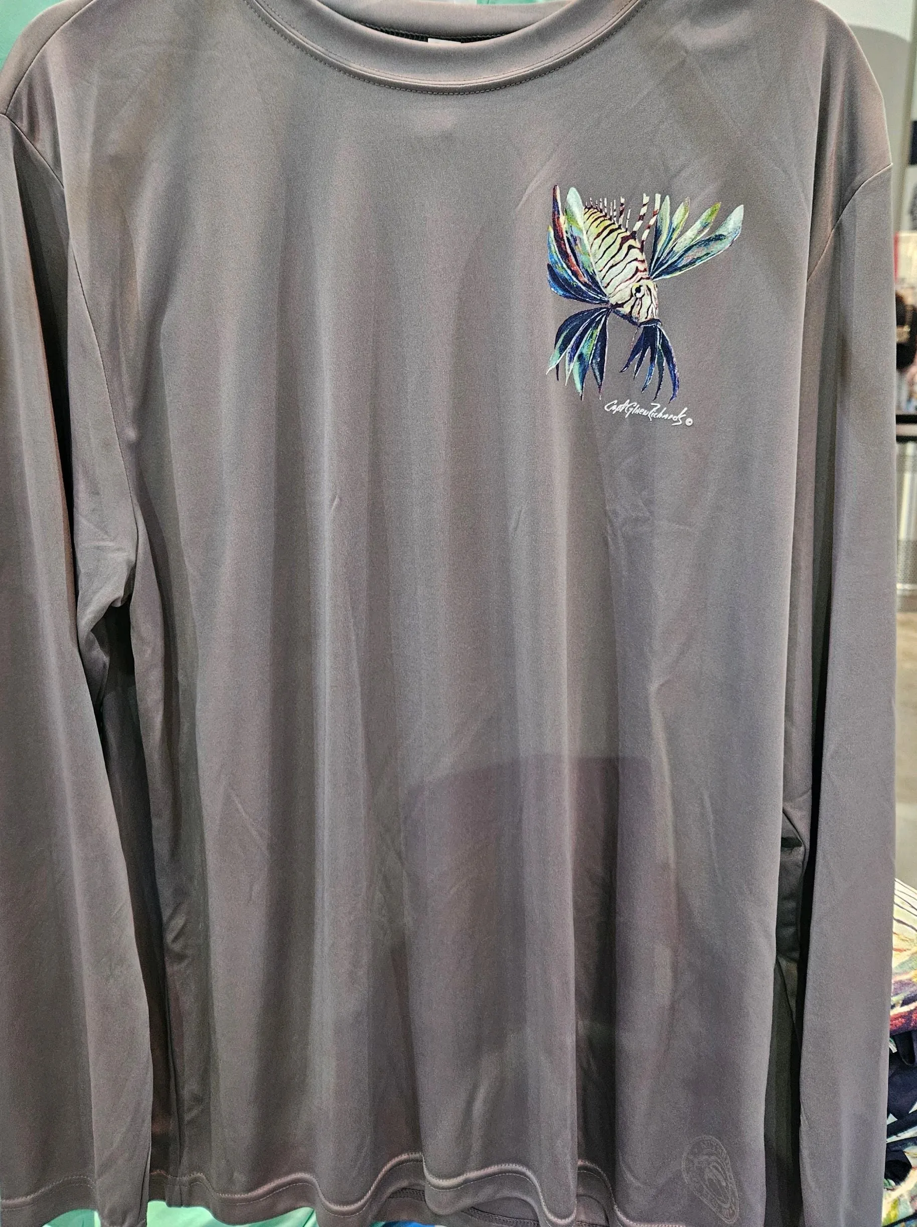 Lionfish Long Sleeve Quick Dry Crewneck T-Shirt