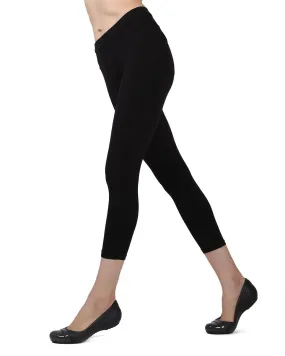 Liscia French Terry Cotton Capri Leggings