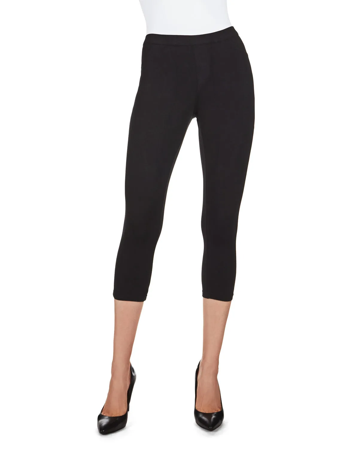 Liscia French Terry Cotton Capri Leggings
