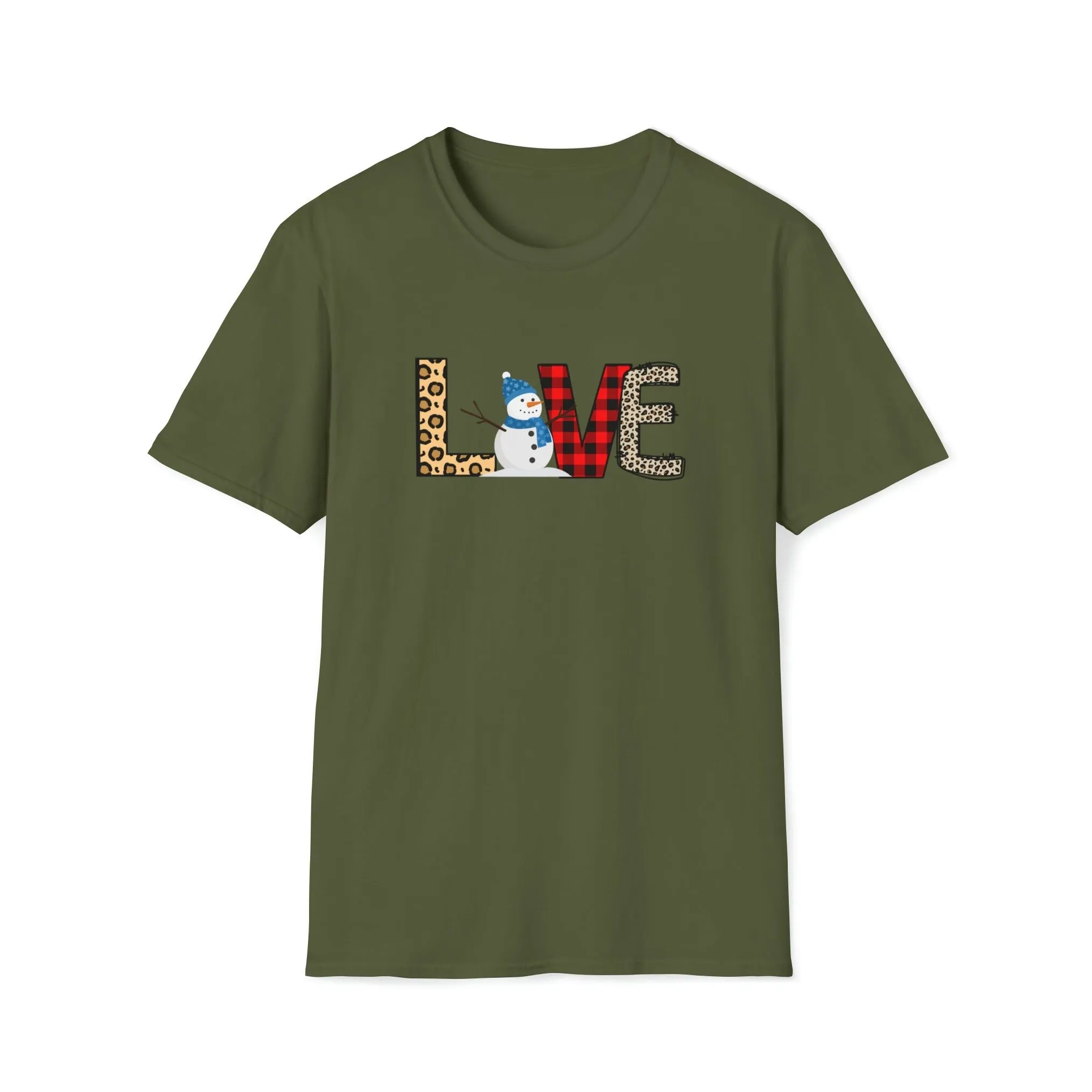LOVE Christmas Shirt, Snowman Christmas Coffee Shirt, Christmas coffee Sweatshirt, women Holiday sweater, Xmas Tee, Coffee Lover gift