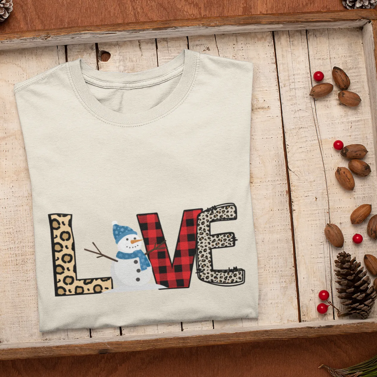LOVE Christmas Shirt, Snowman Christmas Coffee Shirt, Christmas coffee Sweatshirt, women Holiday sweater, Xmas Tee, Coffee Lover gift