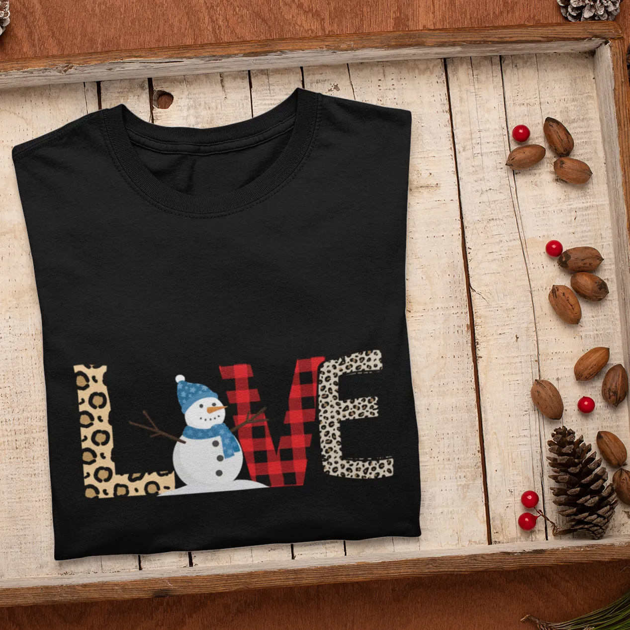 LOVE Christmas Shirt, Snowman Christmas Coffee Shirt, Christmas coffee Sweatshirt, women Holiday sweater, Xmas Tee, Coffee Lover gift