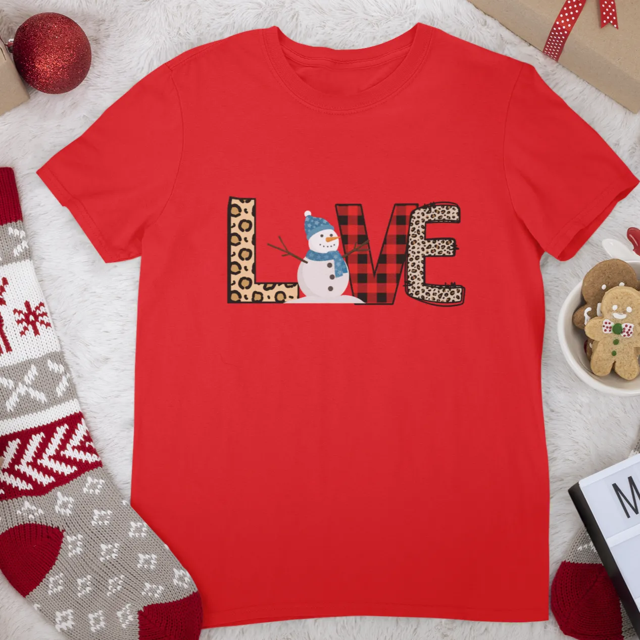 LOVE Christmas Shirt, Snowman Christmas Coffee Shirt, Christmas coffee Sweatshirt, women Holiday sweater, Xmas Tee, Coffee Lover gift