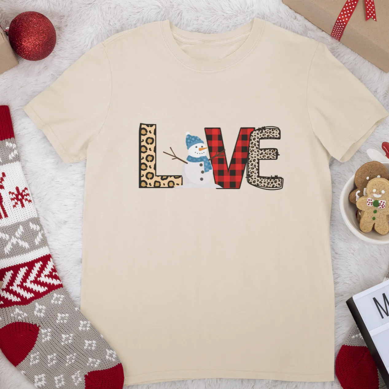 LOVE Christmas Shirt, Snowman Christmas Coffee Shirt, Christmas coffee Sweatshirt, women Holiday sweater, Xmas Tee, Coffee Lover gift