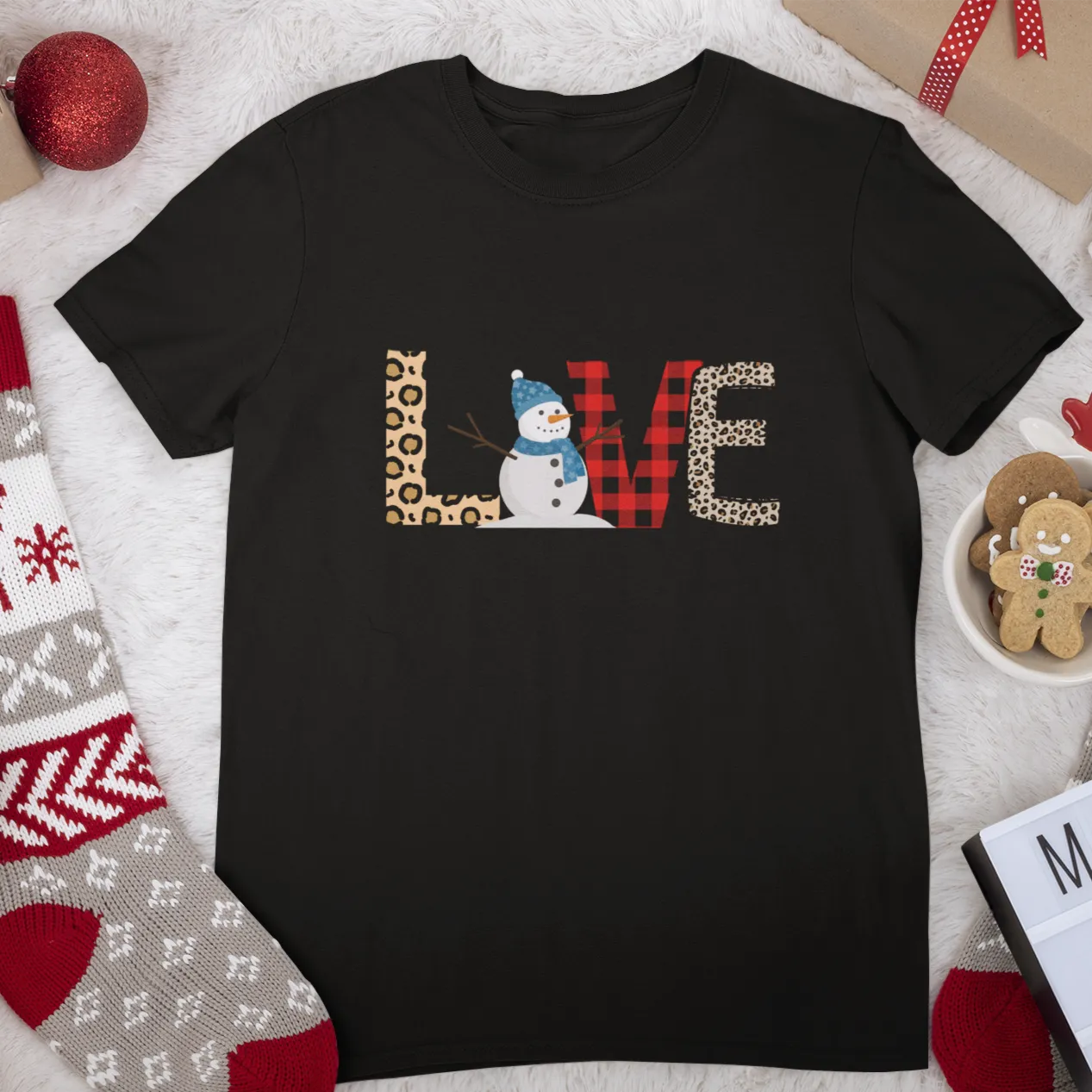 LOVE Christmas Shirt, Snowman Christmas Coffee Shirt, Christmas coffee Sweatshirt, women Holiday sweater, Xmas Tee, Coffee Lover gift