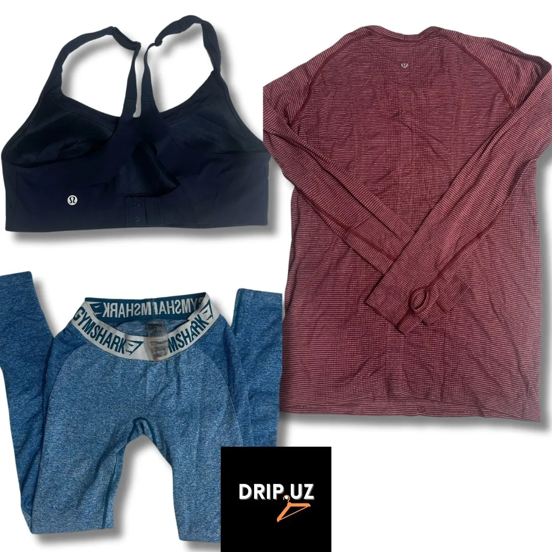 Lululemon, Gymshark, Alo, Beyond Yoga, Aerie Mix Women Gymwear K2311/R10