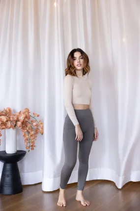 Luxe Basic Leggings Olive FINAL SALE