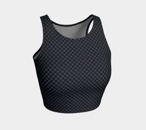 Macro Polkadot Matte Athletic Crop Top