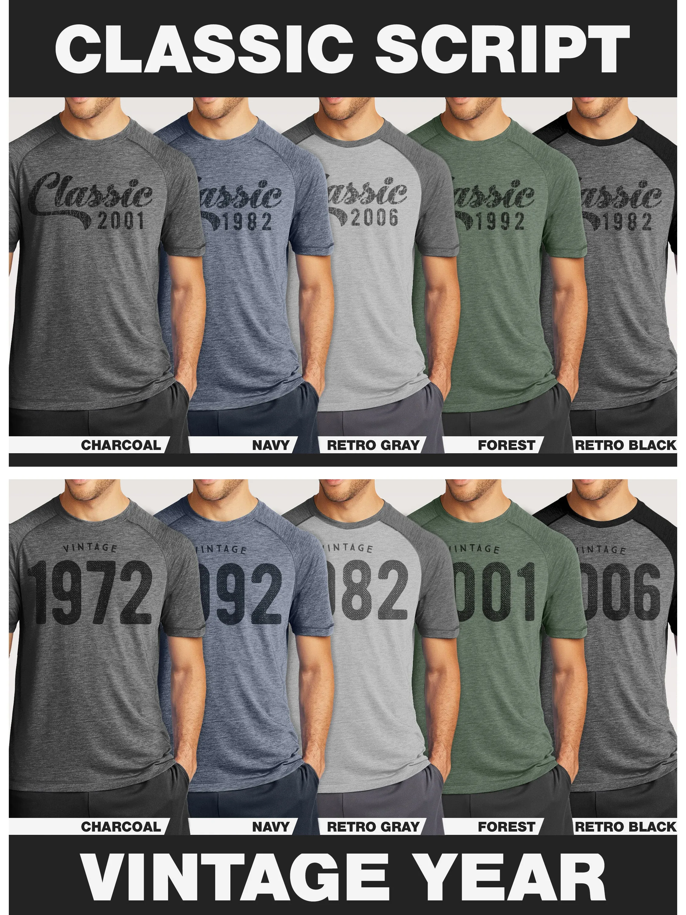 Men's Custom Birthday Year Shirt