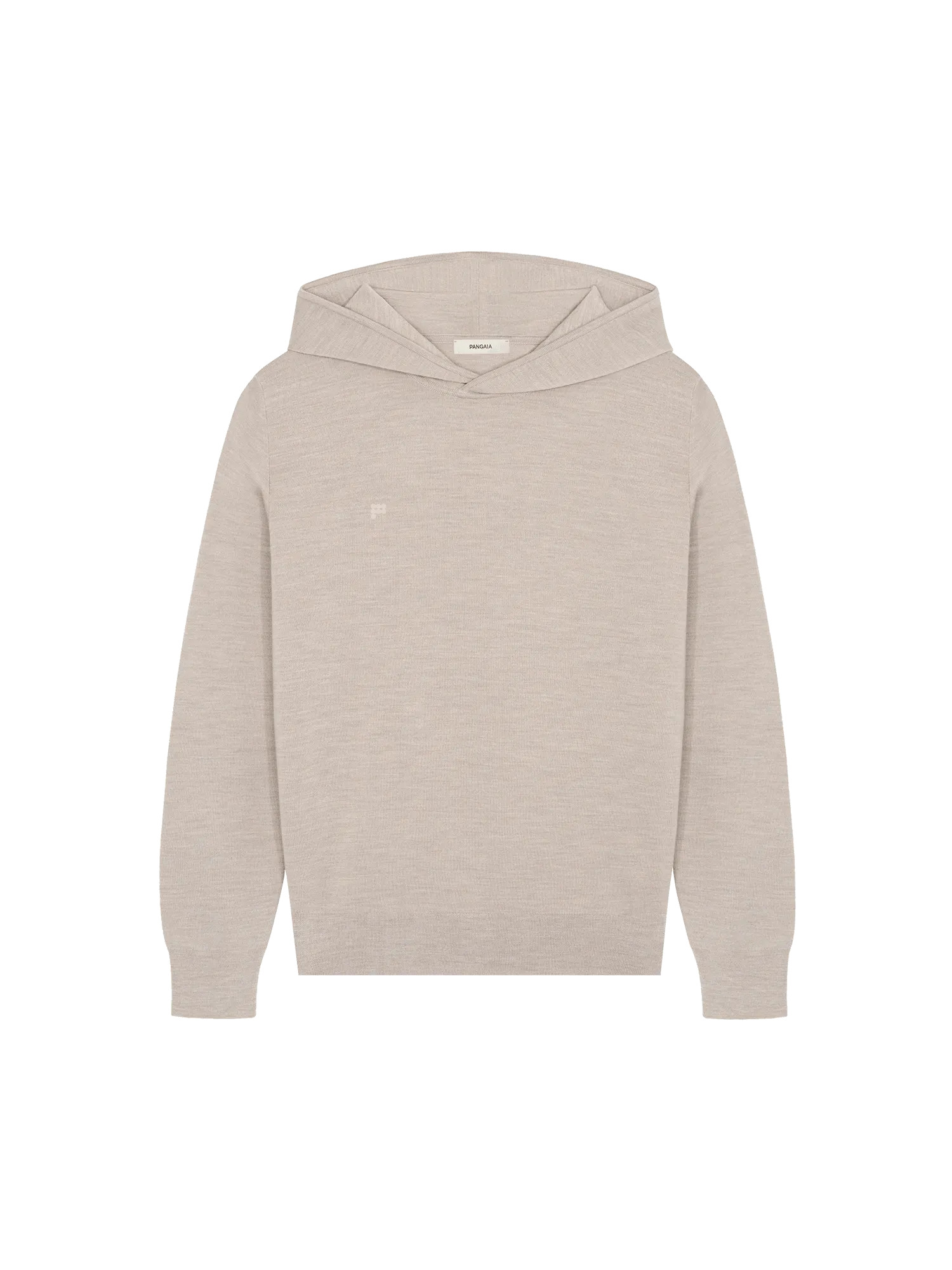 Mens DNA Regenerative Merino Wool Hoodie—stone marl