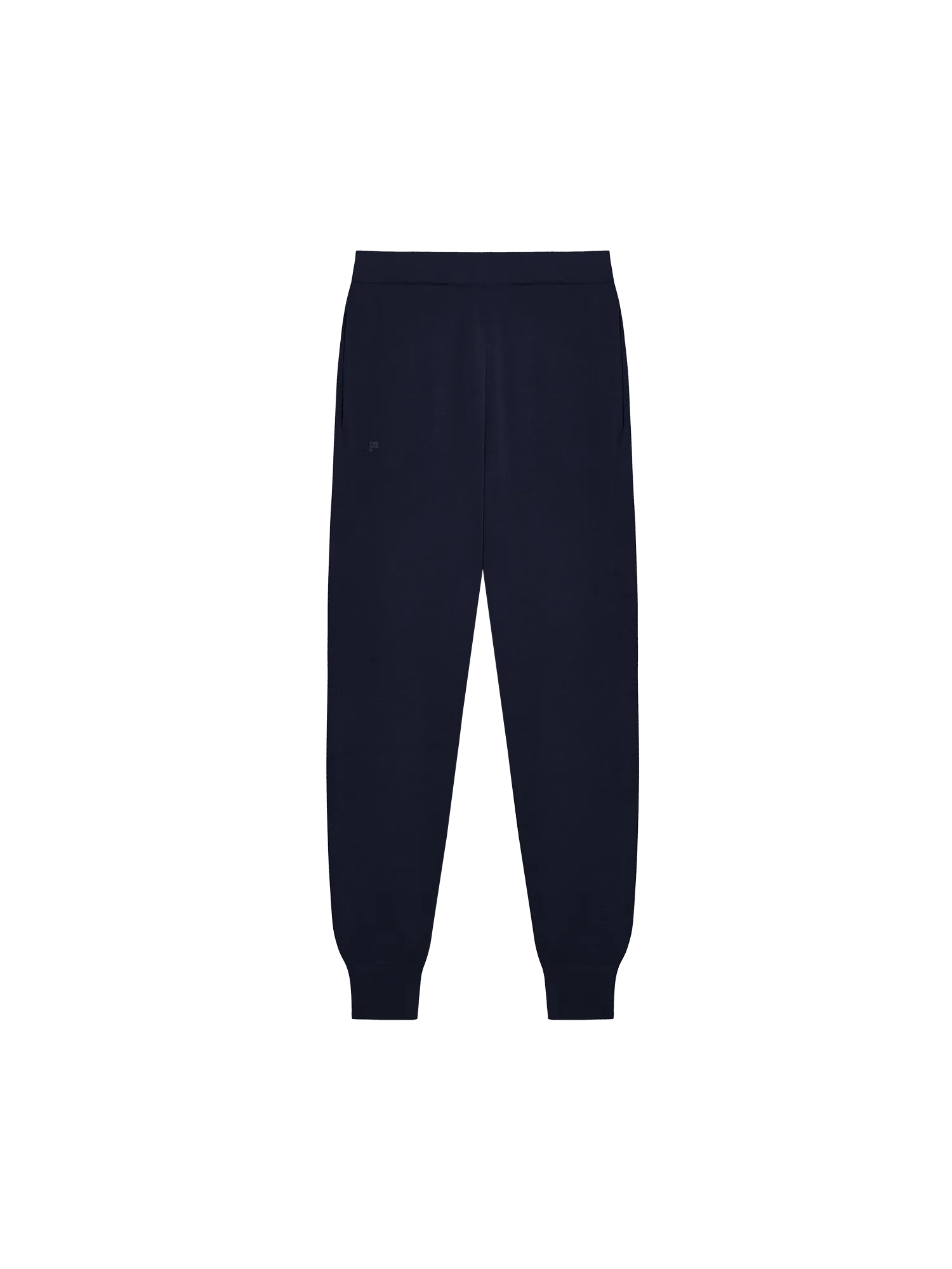 Mens Regenerative Merino Wool Track Pants—navy