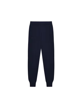 Mens Regenerative Merino Wool Track Pants—navy