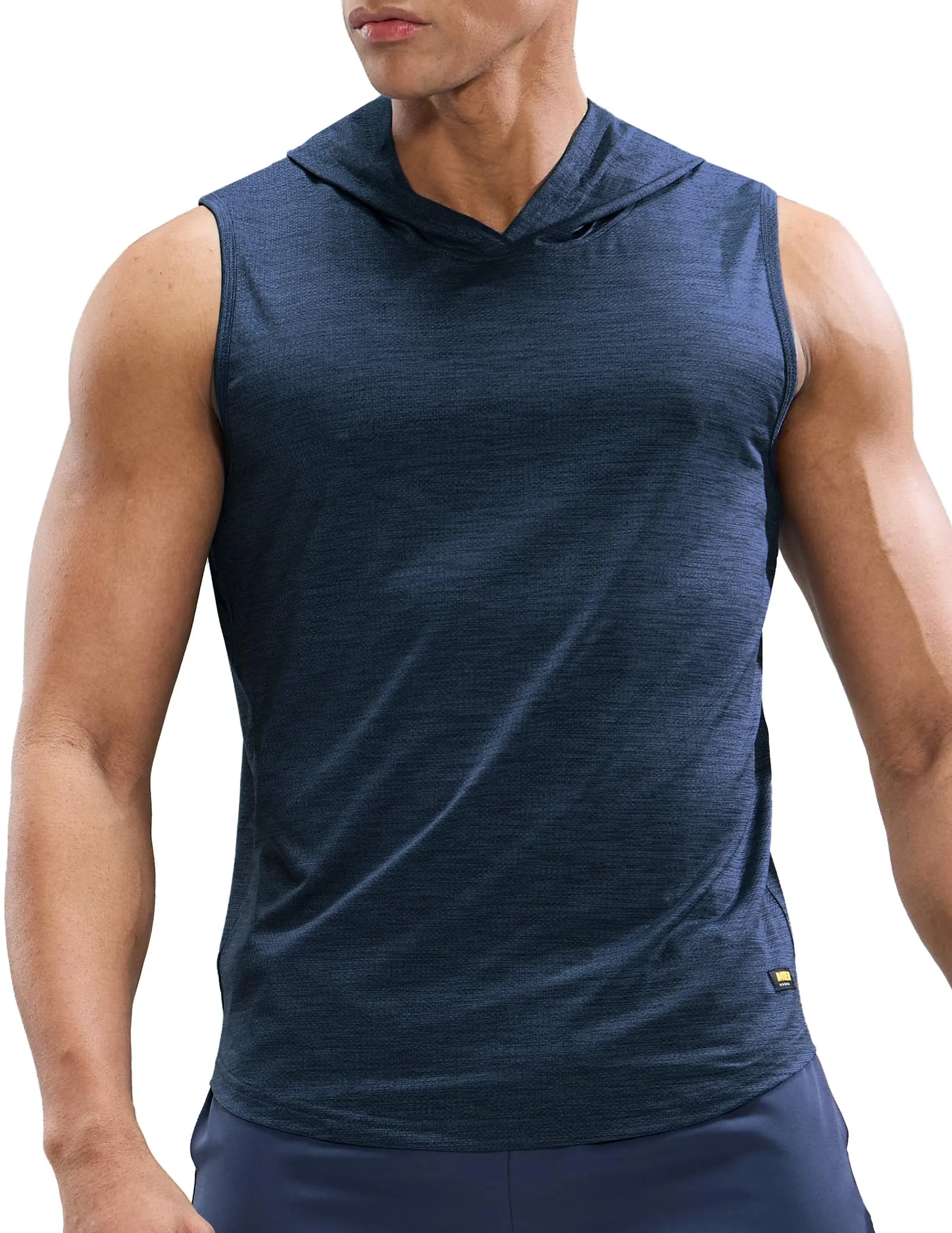 Men's Sleeveless Tank Top with Hood Quick Dry Shirts
