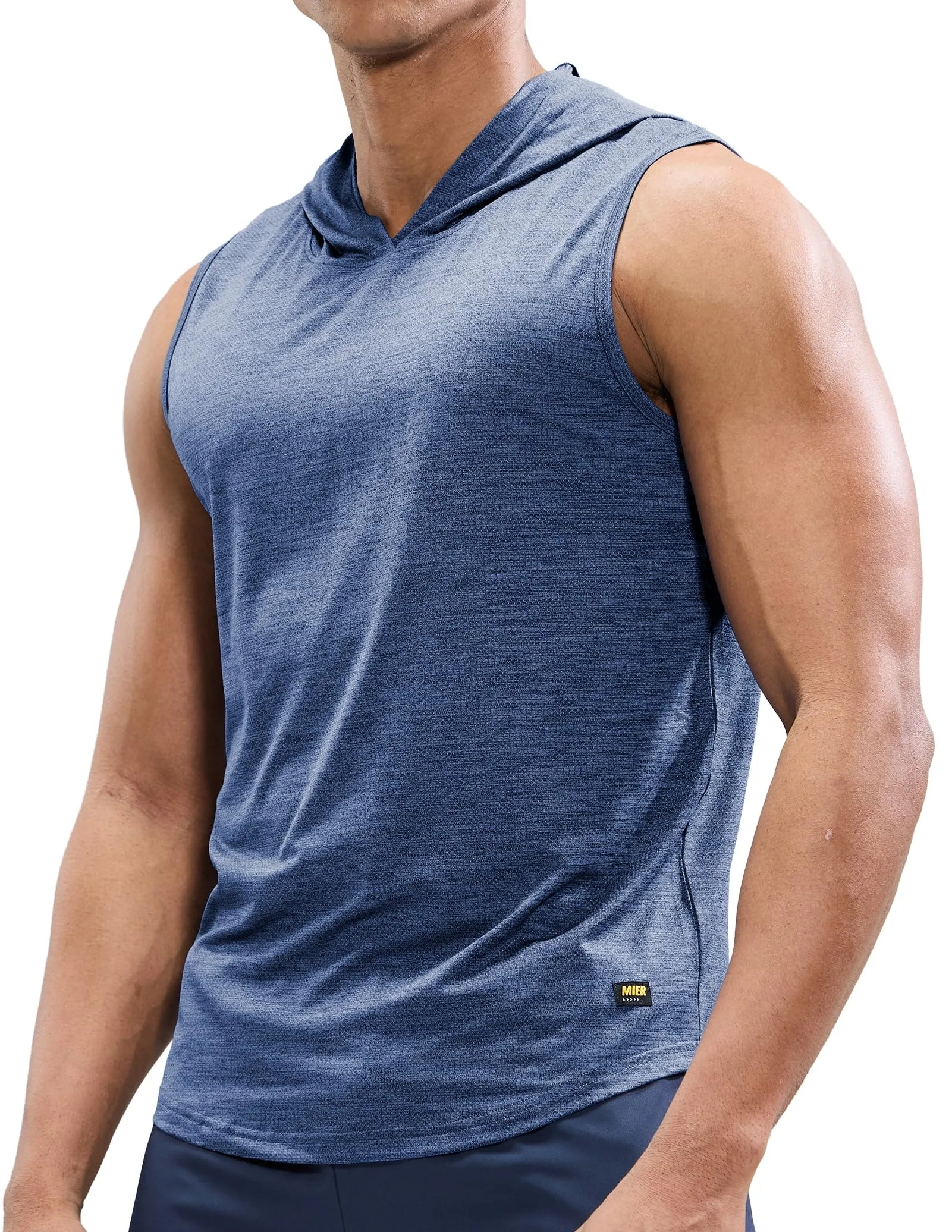 Men's Sleeveless Tank Top with Hood Quick Dry Shirts