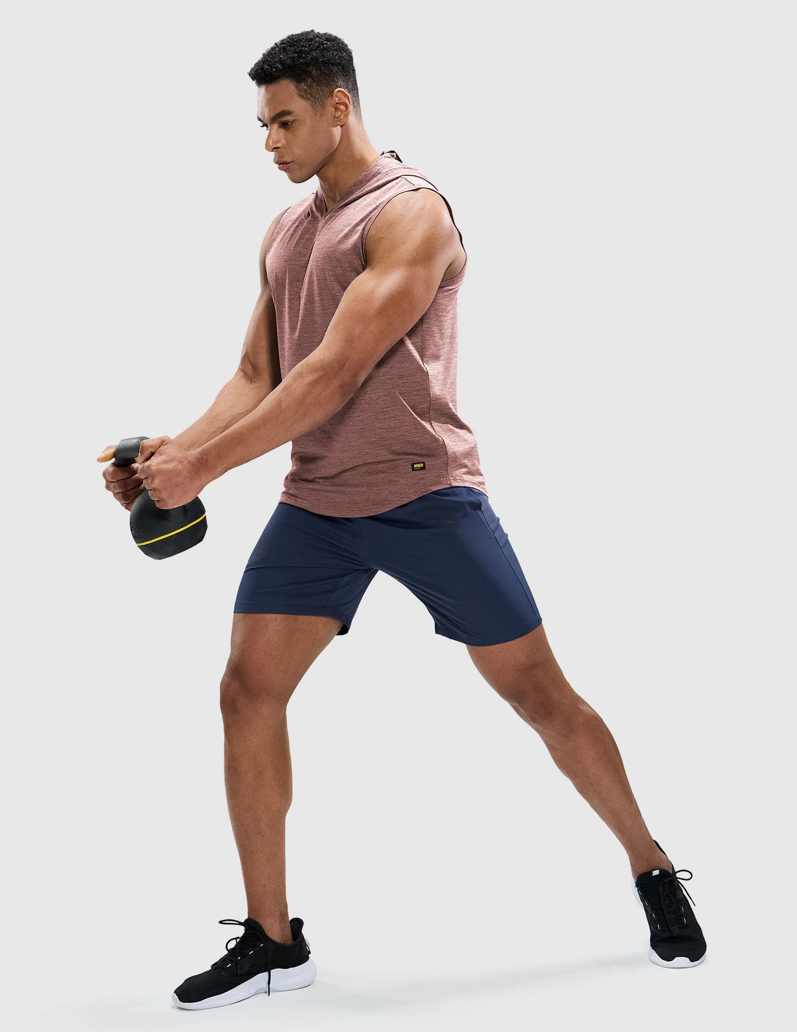 Men's Sleeveless Tank Top with Hood Quick Dry Shirts