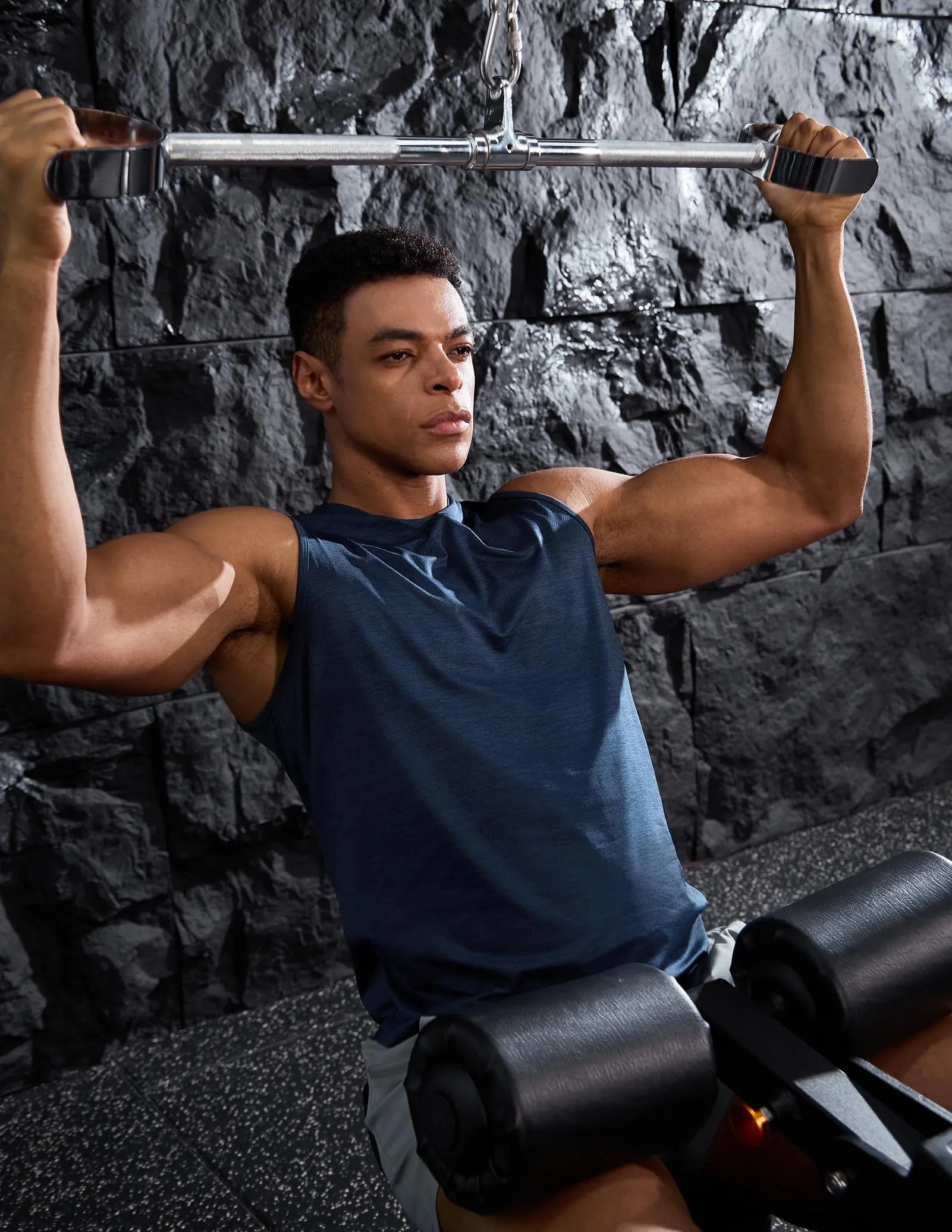 Men's Sleeveless Tank Top with Hood Quick Dry Shirts