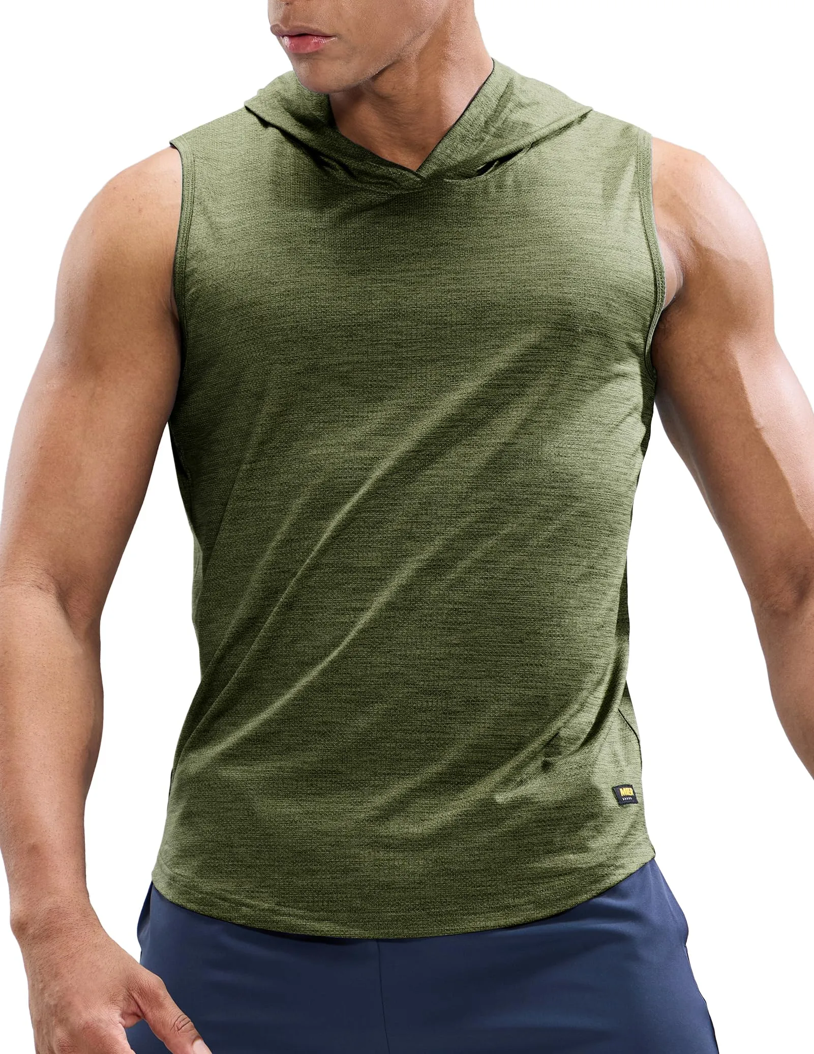 Men's Sleeveless Tank Top with Hood Quick Dry Shirts