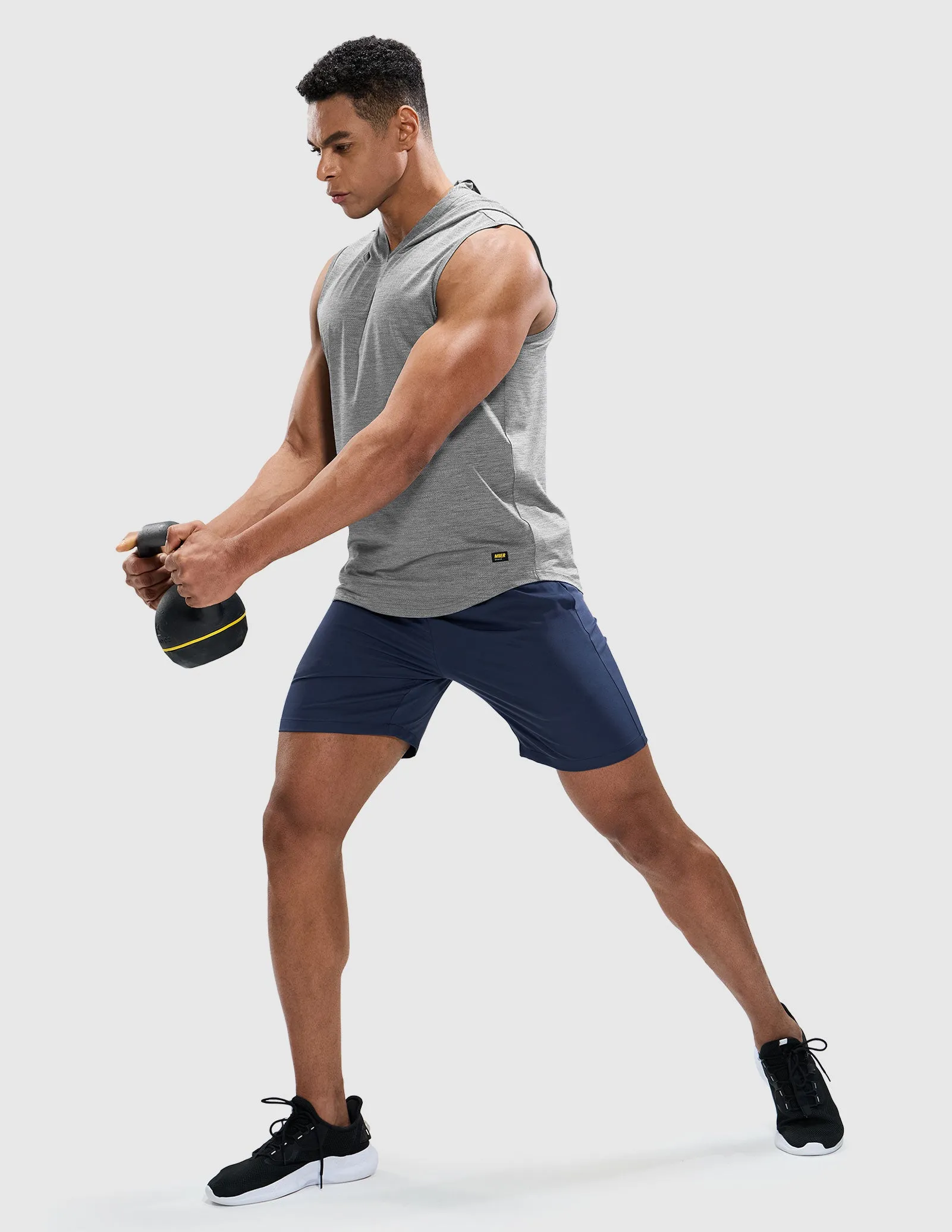 Men's Sleeveless Tank Top with Hood Quick Dry Shirts