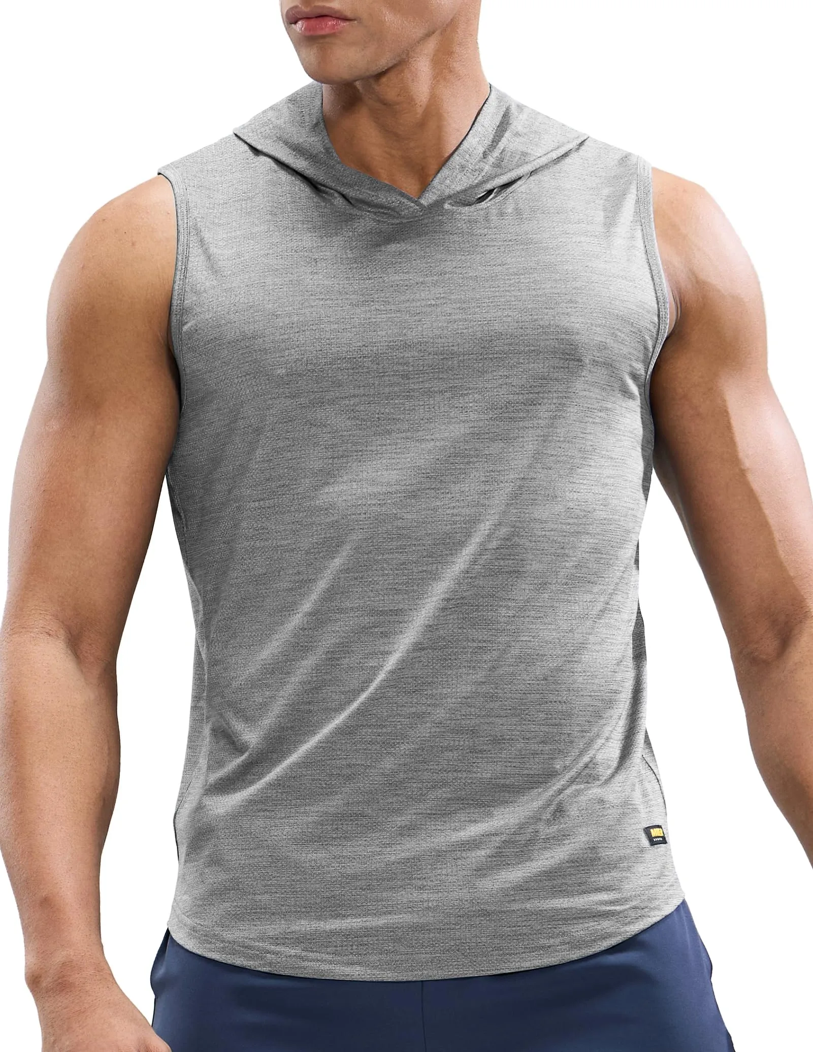 Men's Sleeveless Tank Top with Hood Quick Dry Shirts