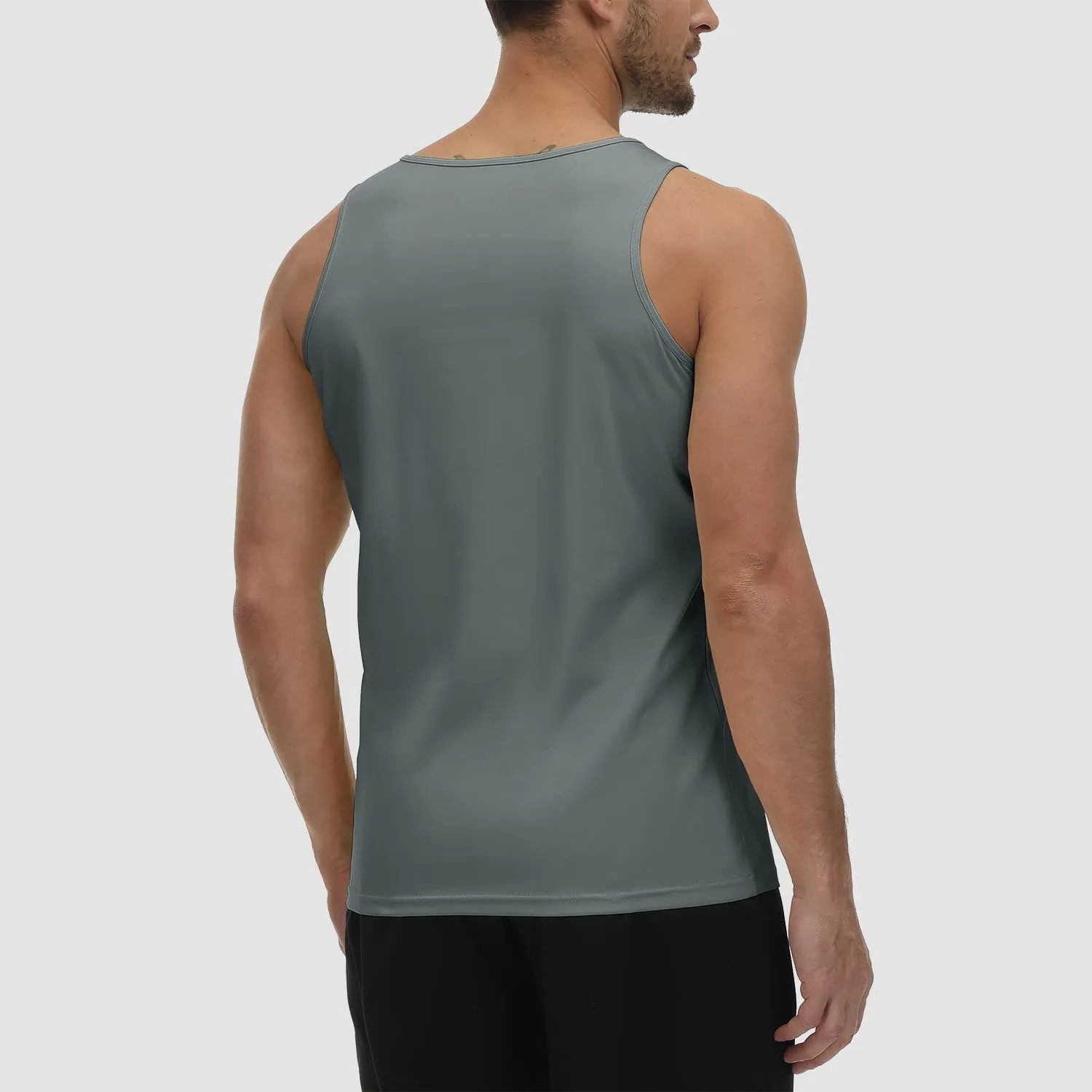 Men's Tank Top UPF 80  Sun Protection Quick Dry Stretchy Athletic Sleeveless Uv Golf Shirts for Workout Training