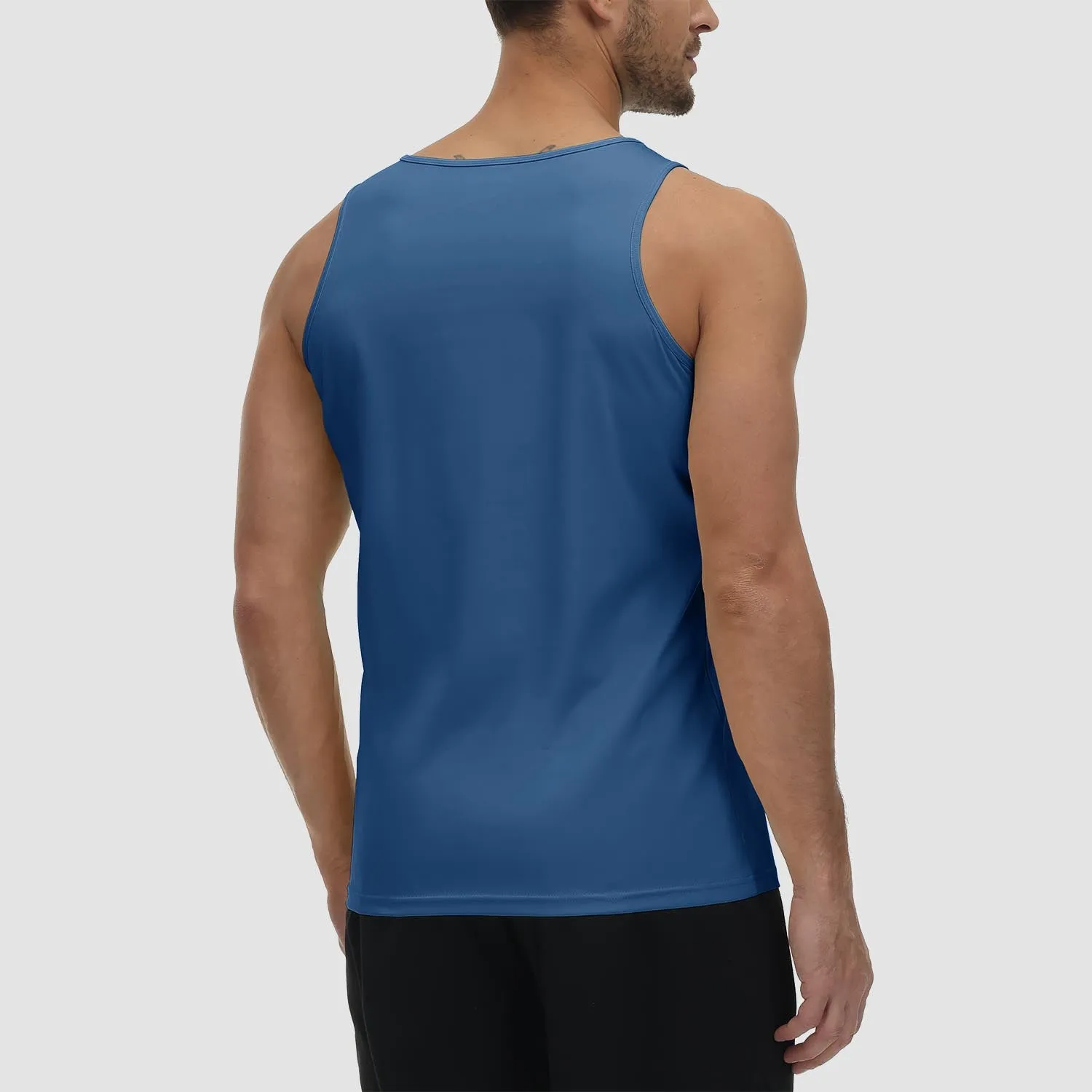 Men's Tank Top UPF 80  Sun Protection Quick Dry Stretchy Athletic Sleeveless Uv Golf Shirts for Workout Training