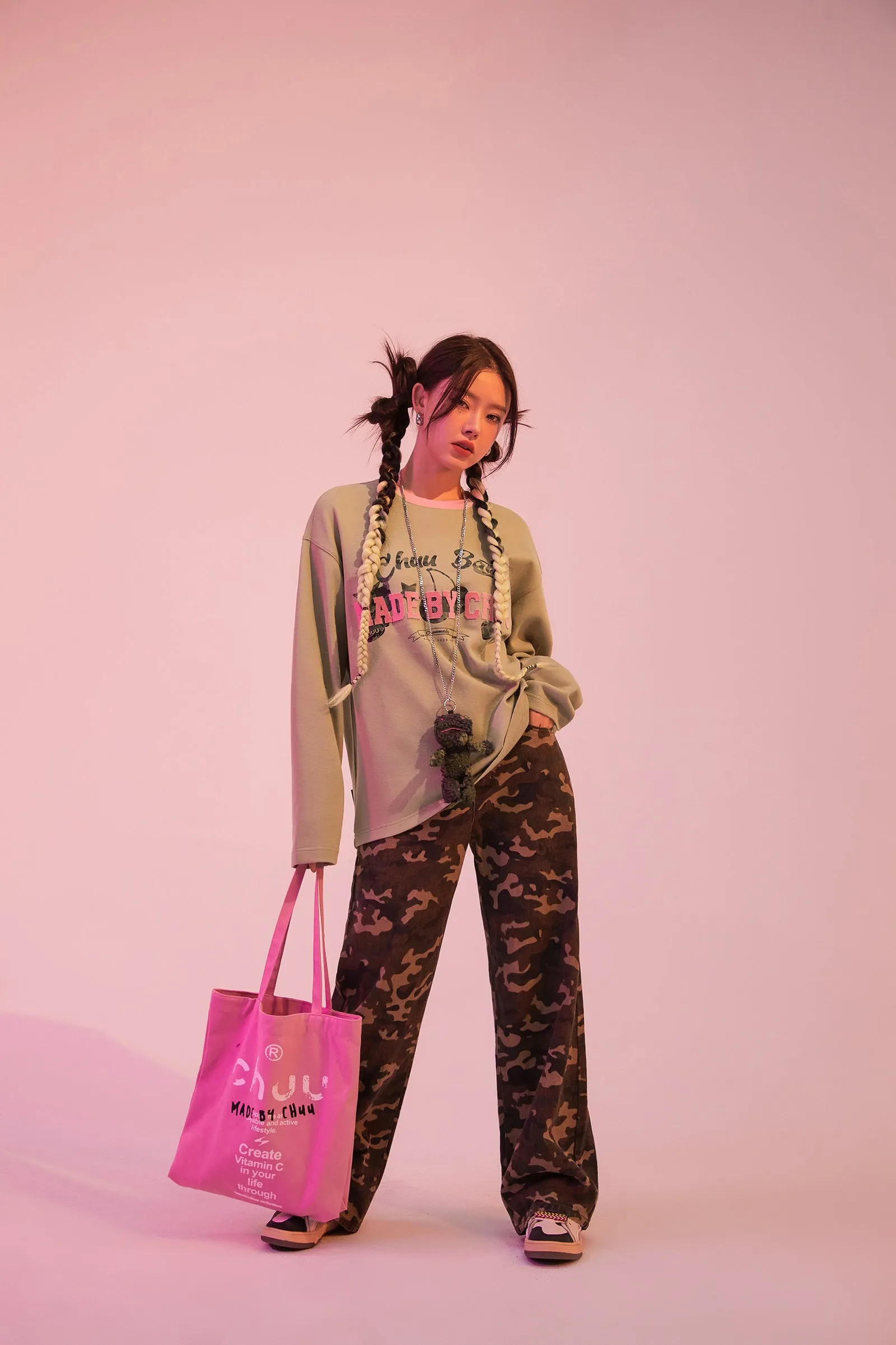 My Burning Flame Camouflage Pattern Loose-Fit T-Shirt