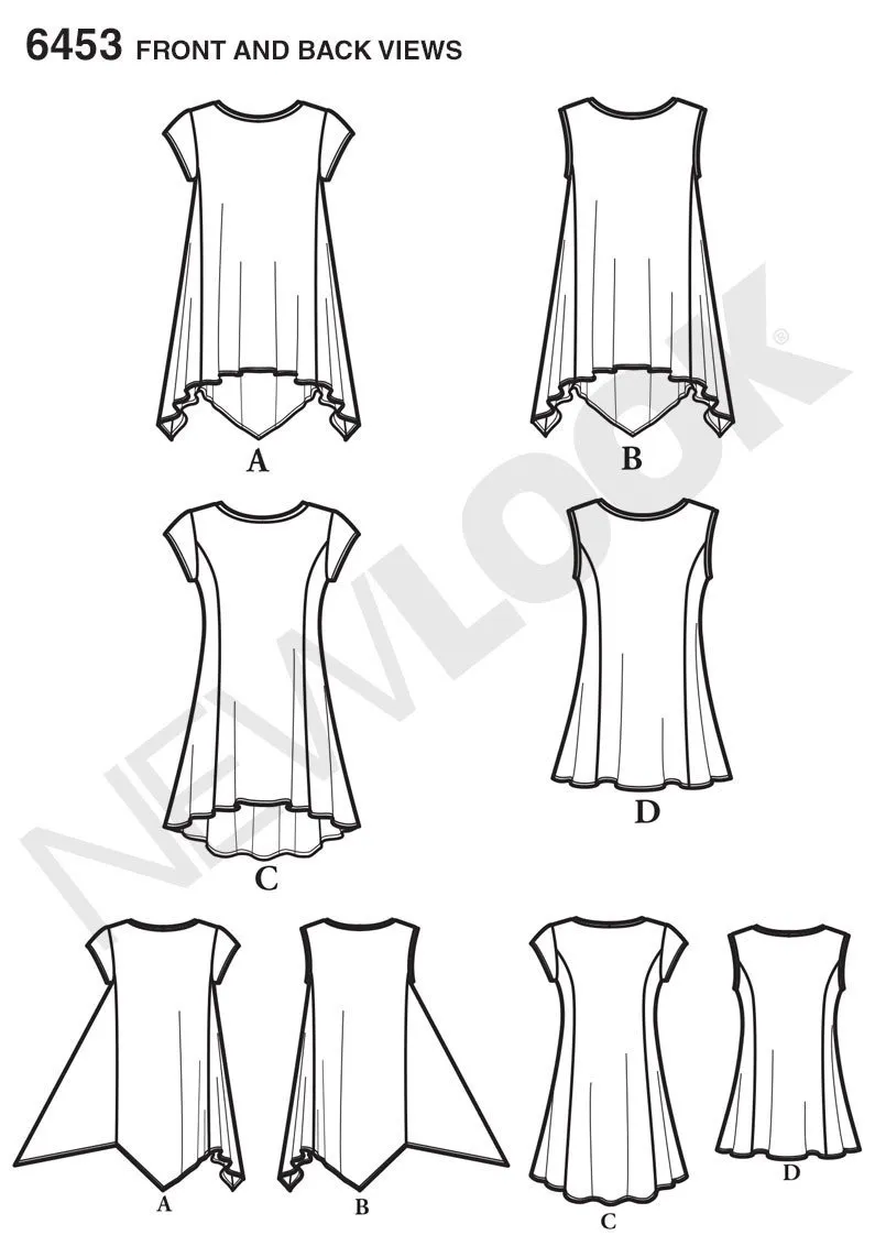 NL6453 Misses' Easy Knit Tops