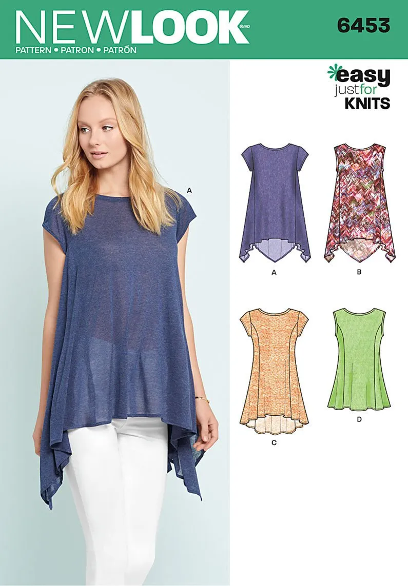 NL6453 Misses' Easy Knit Tops