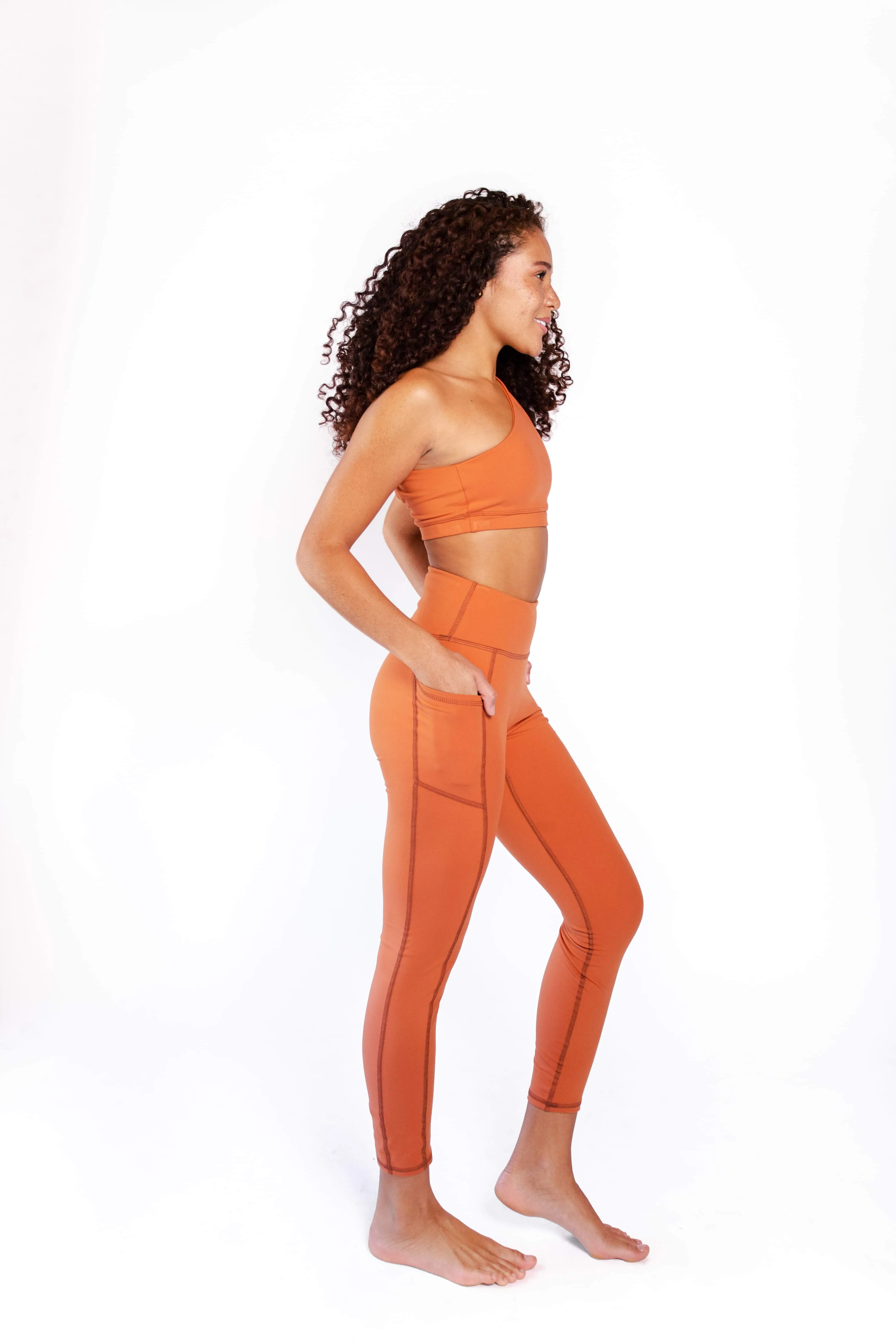 Non Stop Legging in Burnt Orange