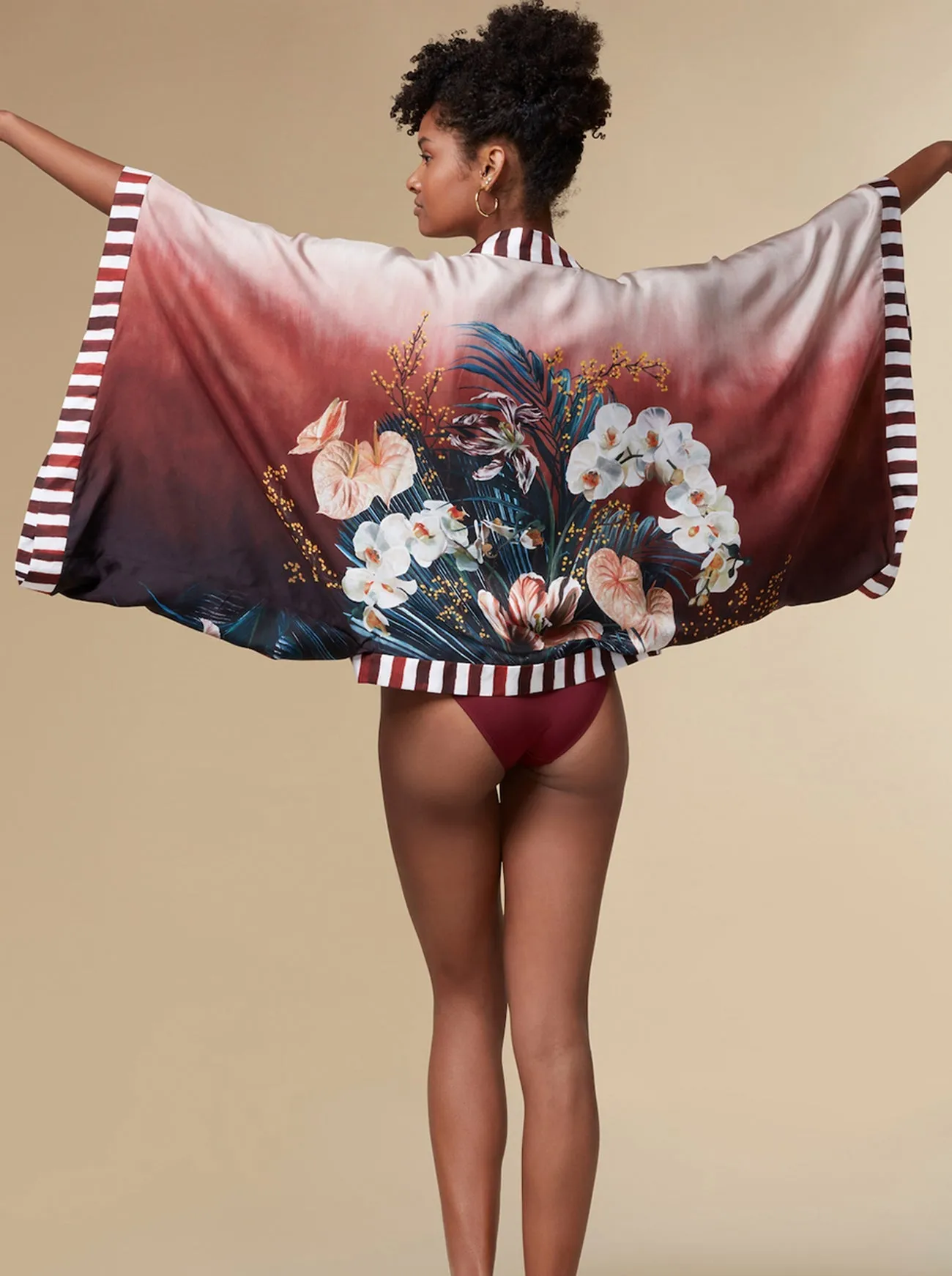 Olivia Silk Kimono Top