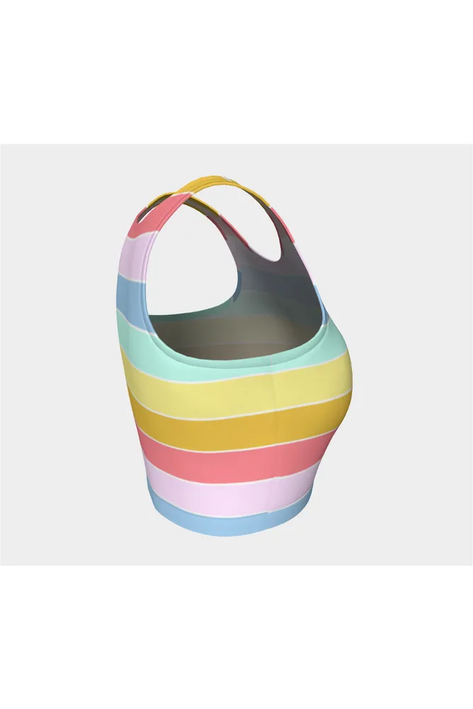 Pastel Stripes Athletic Top