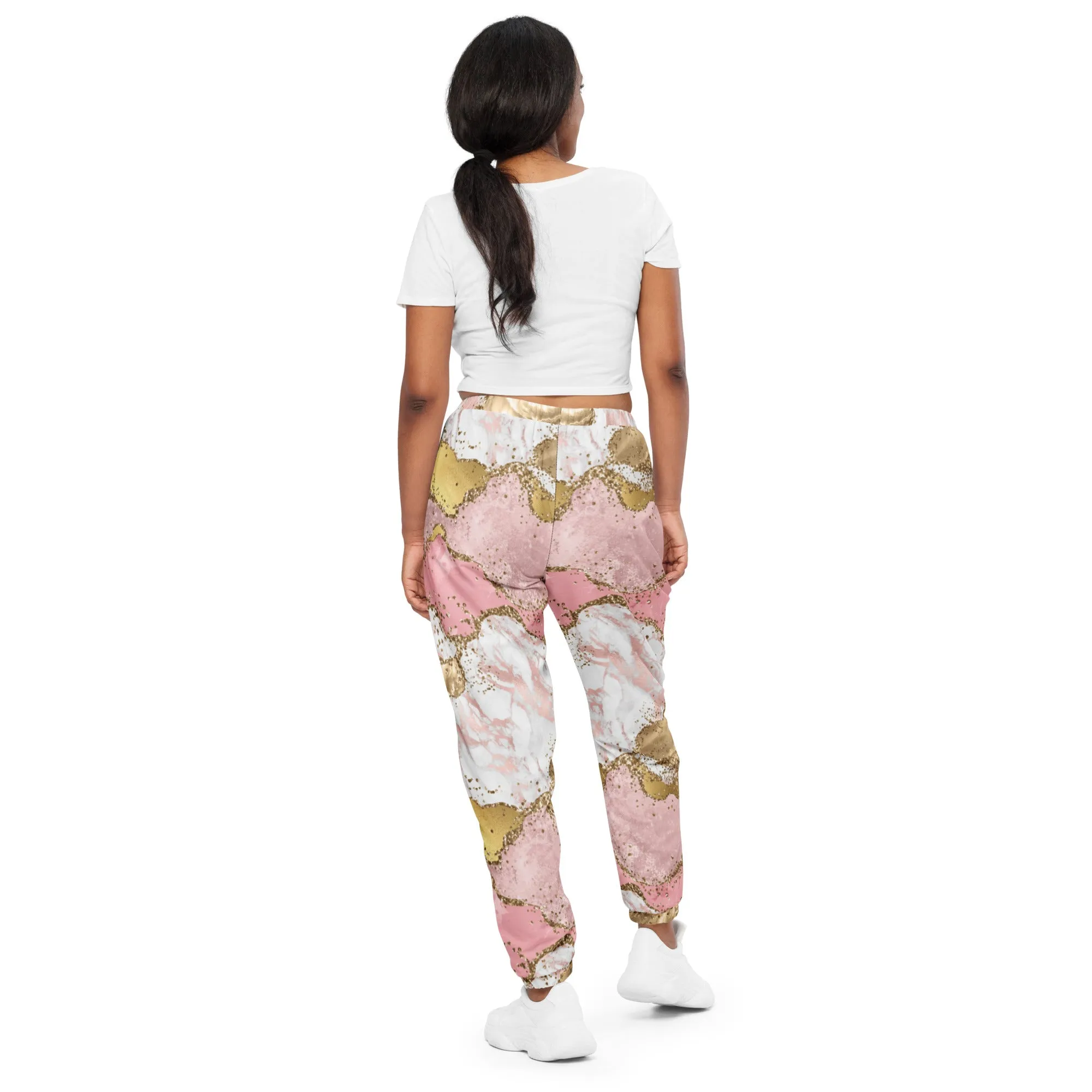 Pink Marble track pants