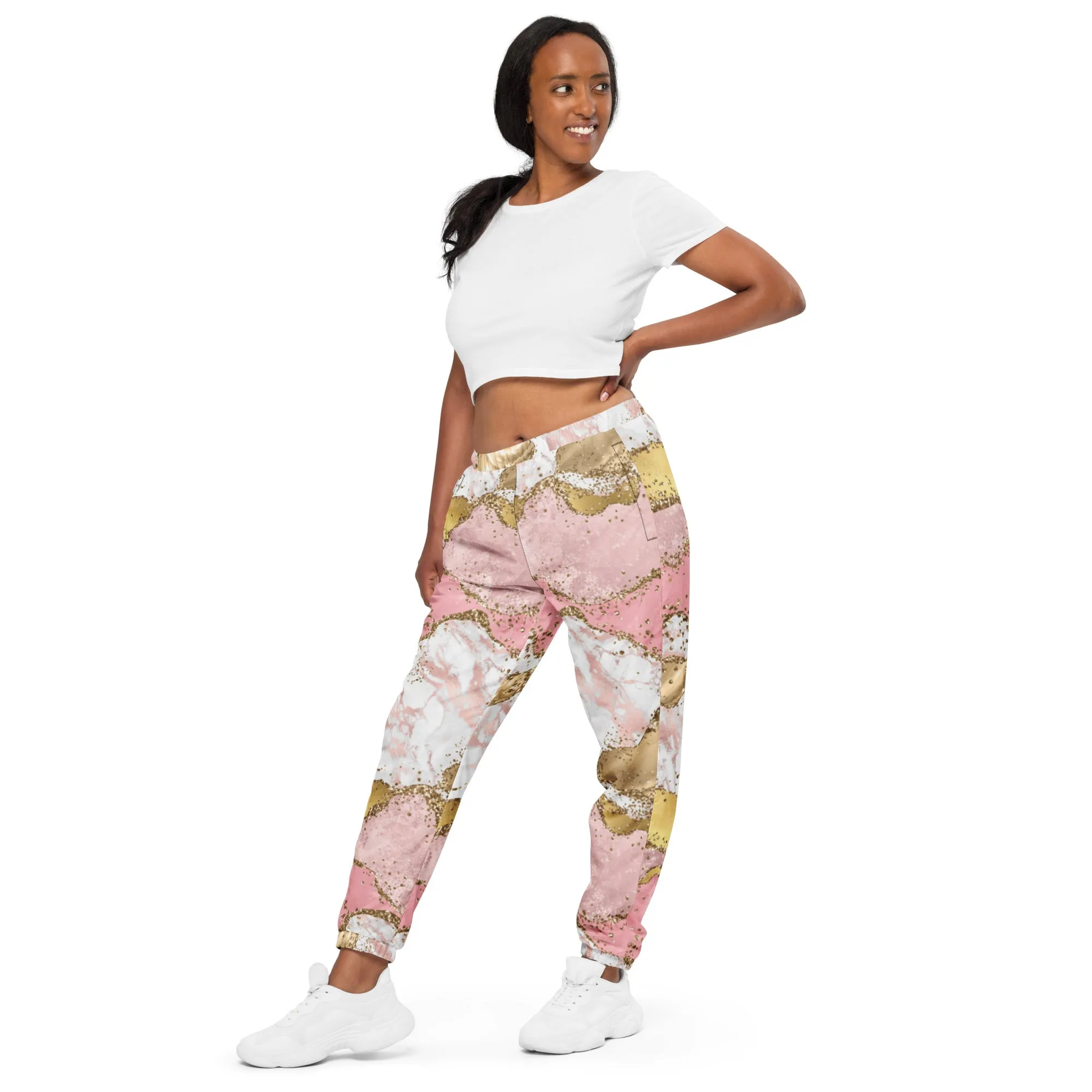 Pink Marble track pants