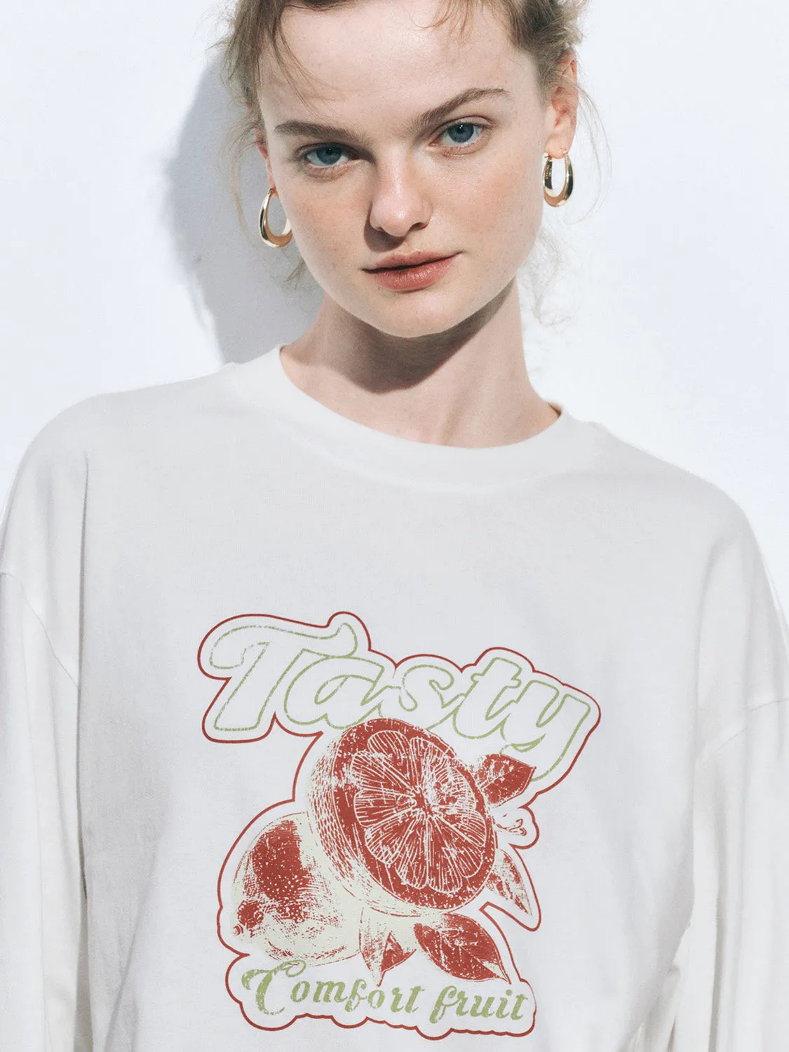 Printed Pullover Loose T-Shirts