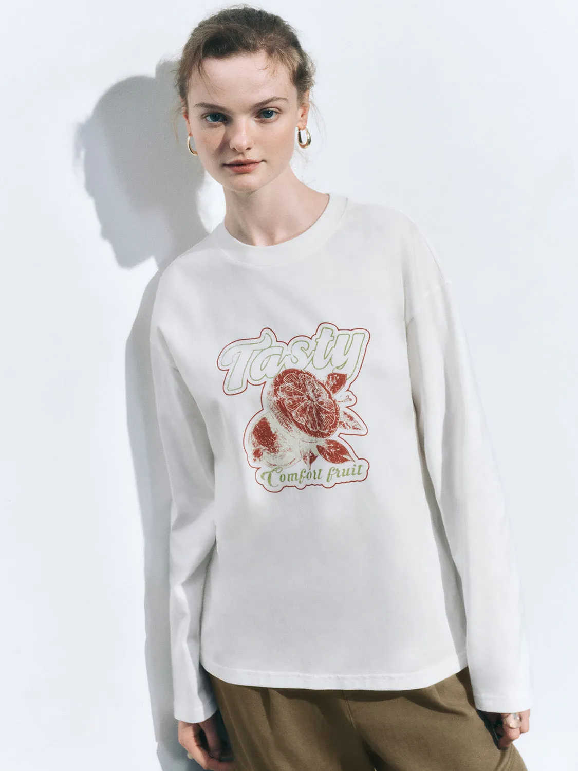 Printed Pullover Loose T-Shirts