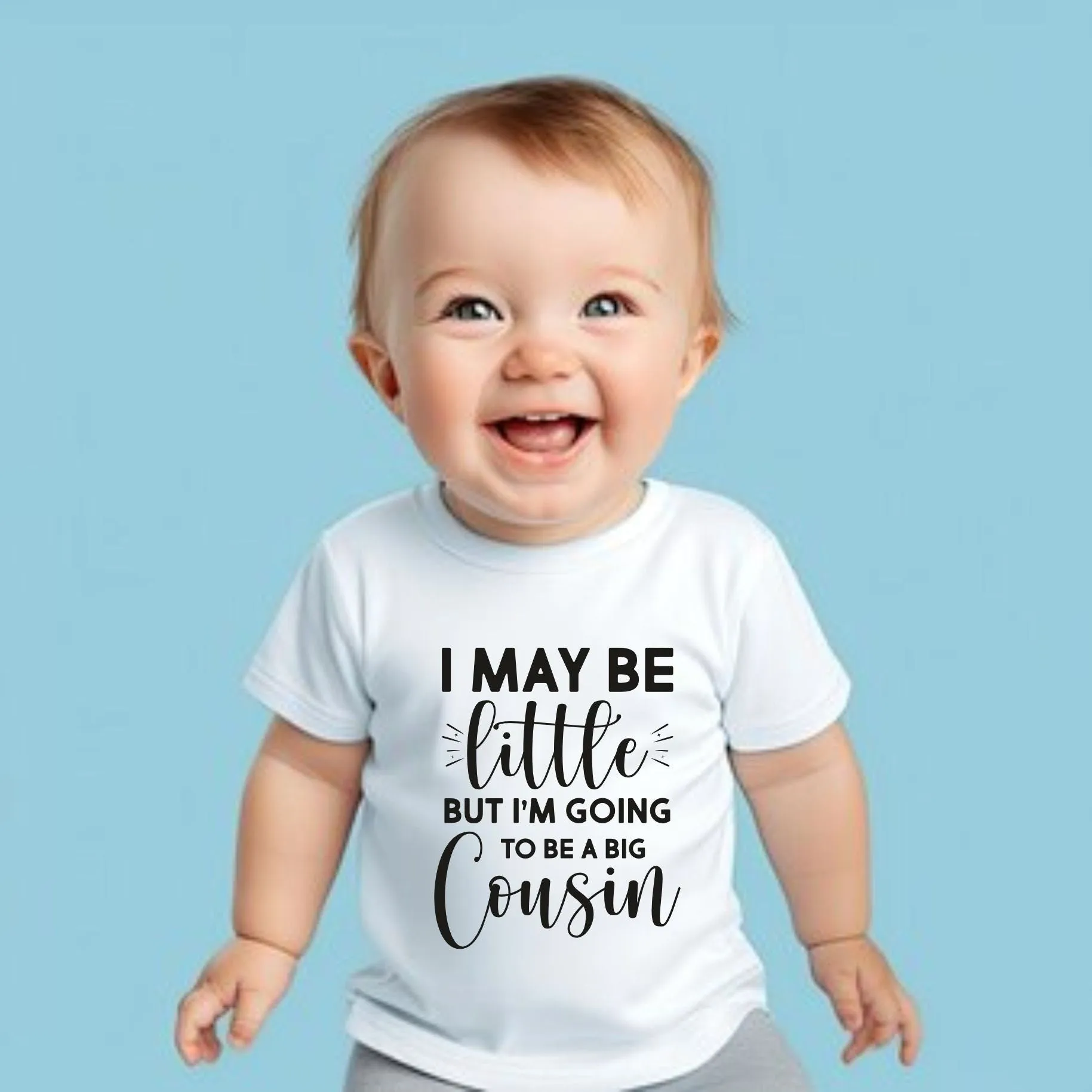 Promoted to Big Cousin Sibling Kids T-Shirt Pregnancy announcement