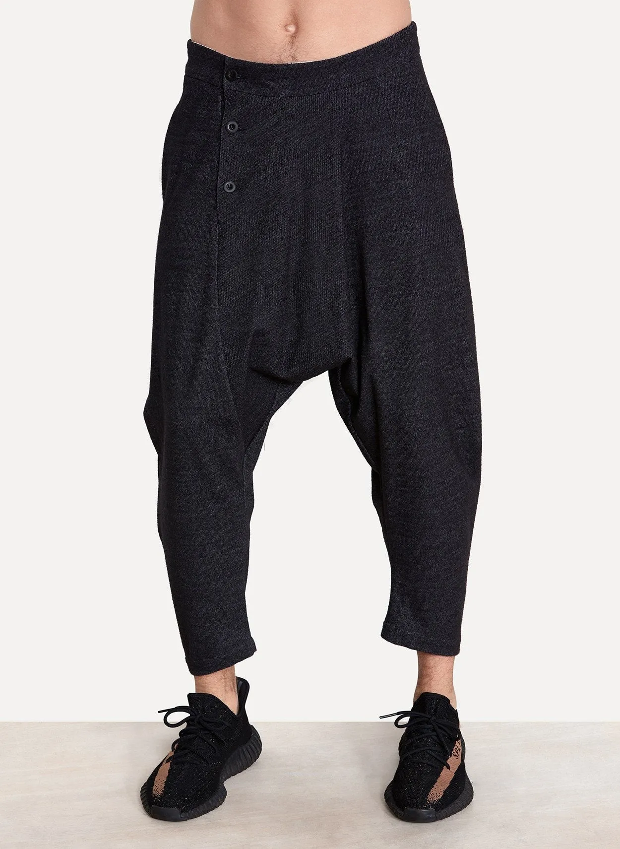 Pulled Front Pants Anthracite