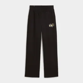 Puma Womens Ess  Class Act Pants Black/Gold _ 182008 _ Black